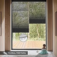 Vista 5 de Persianas horizontales sin cordones de aluminio de 1 pulgada para ventana, persianas y persianas personalizadas para oscurecer la habitación