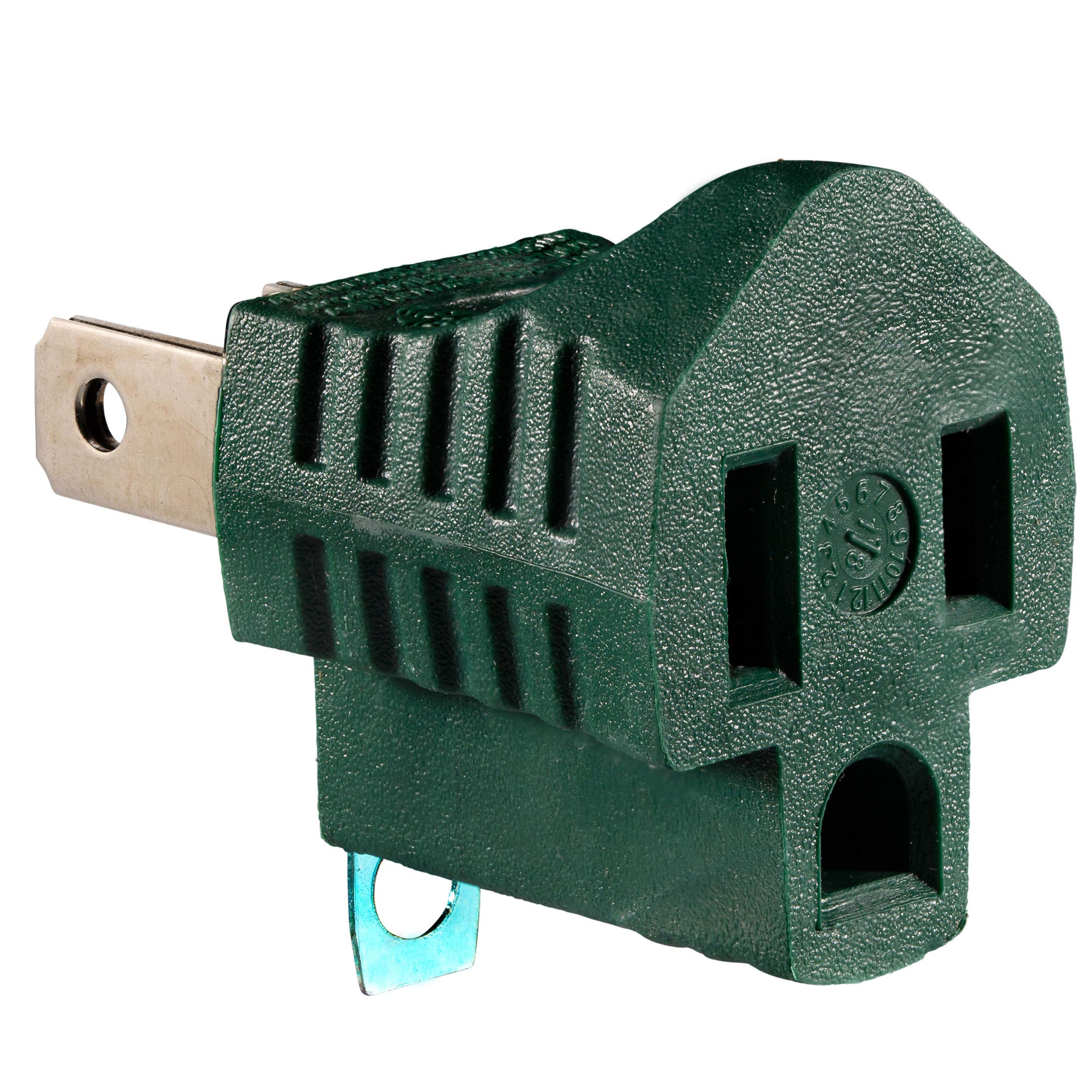 Snapklik.com : 2 Prong To 3 Prong Outlet Adapter, Polarized Grounding ...