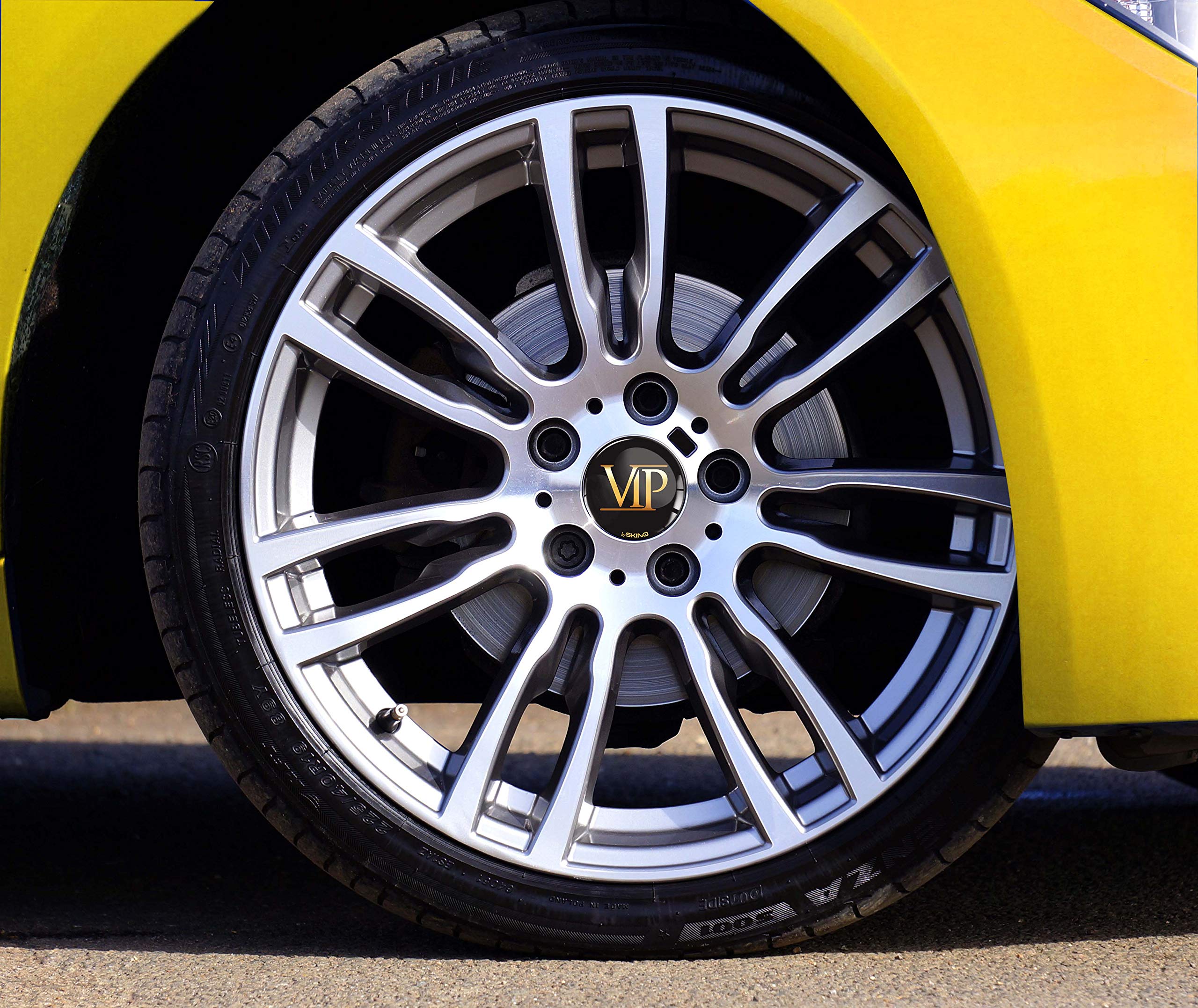 Biomar Labs Fast & Furious Radkappen Aufkleber - 4 Stück 60mm 3D Silikon