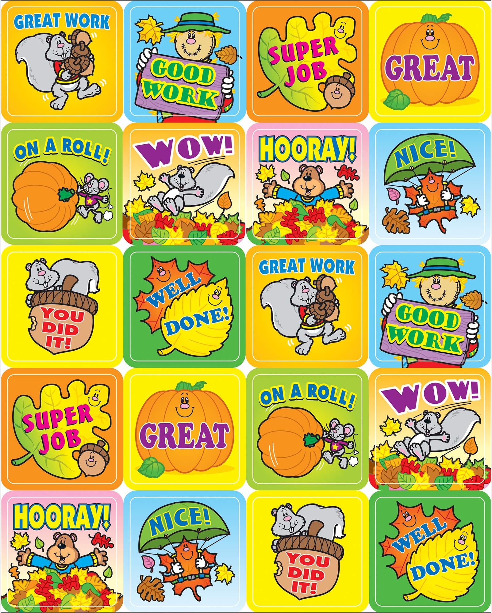 Carson Dellosa Fall Fun Motivational Stickers