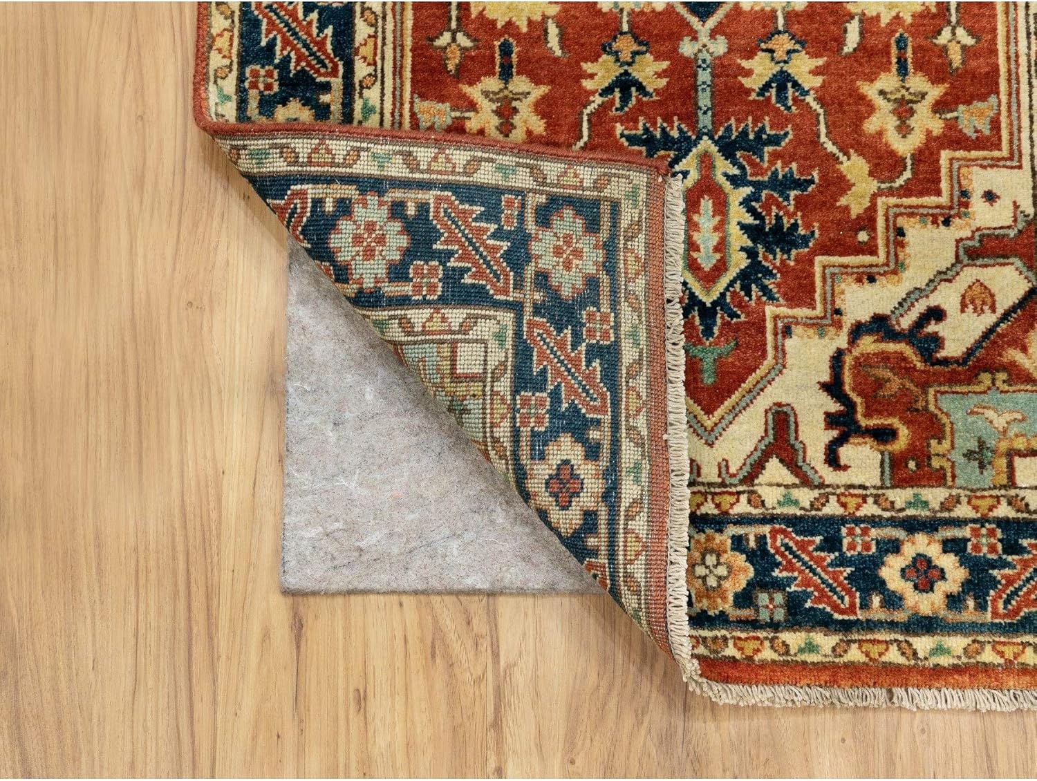 Pure Wool Red Antiqued Re-Creation Hand Knotted Oriental Runner Rug (2'6"x12'2")