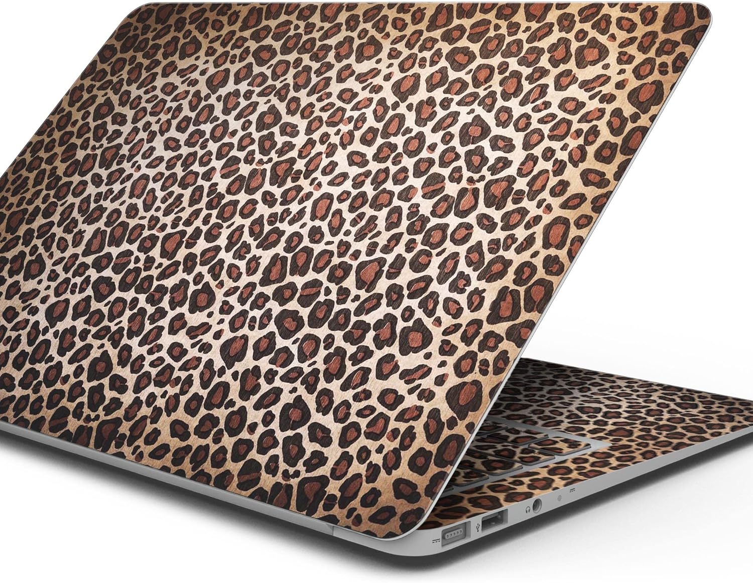 DesignSkinz - Vibrant Cheetah Animal Print V3 - Full-Body Wrap Protective Decal Skin Kit Compatible with MacBook 13" Pro M1 (A2338)