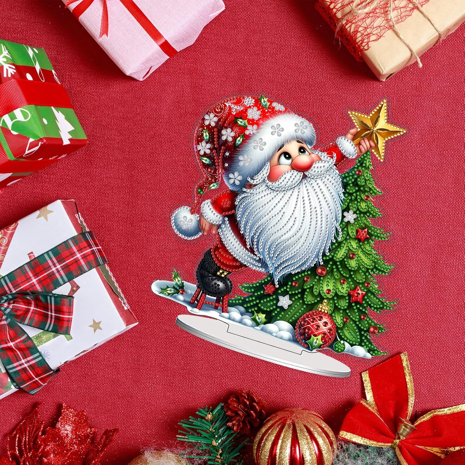 VODAPYC Christmas Gnome Diamond Art Tabletop Kits for Adults image 5