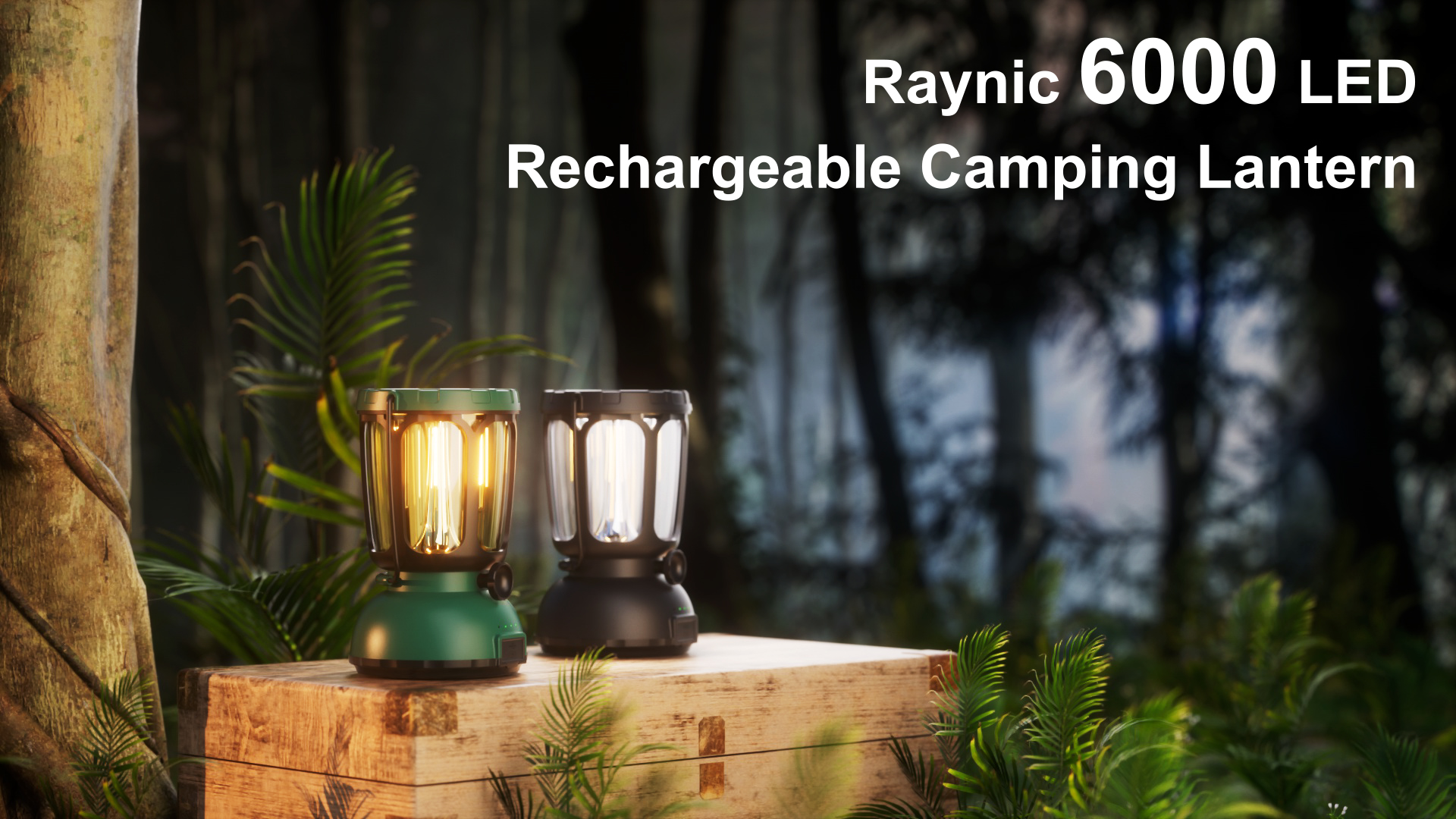 SILVERANT Rechargeable LED Camping Lantern – USB-C, 8-130hr Runtime, Emergency Light For Power Outages & Outdoors (Green)