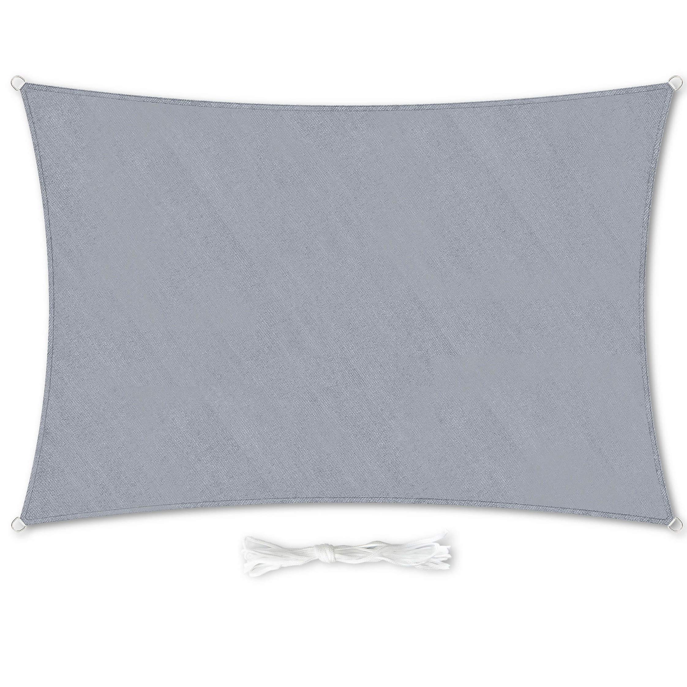 Sonnensegel Mit Stahldrahtkanten – 2,4 X 30,5 M, Sandfarben, 95 % UV-Block, Atmungsaktiv