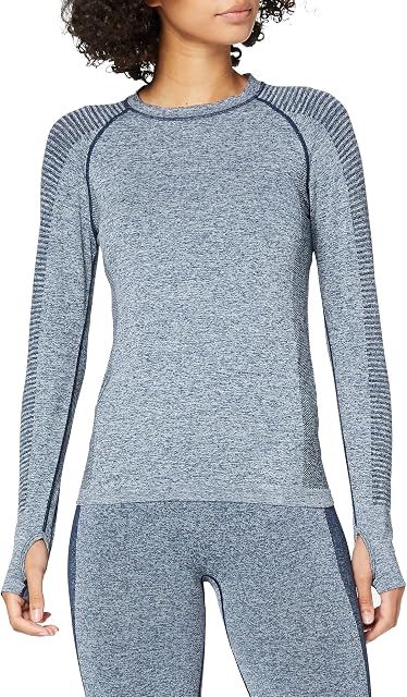 AURIQUE Women's Long Sleeve Seamless Sports Top