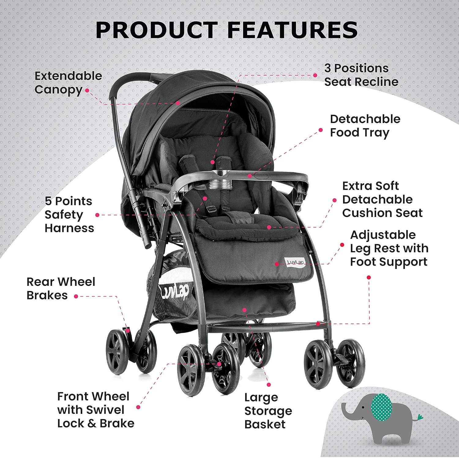 stroller grand black