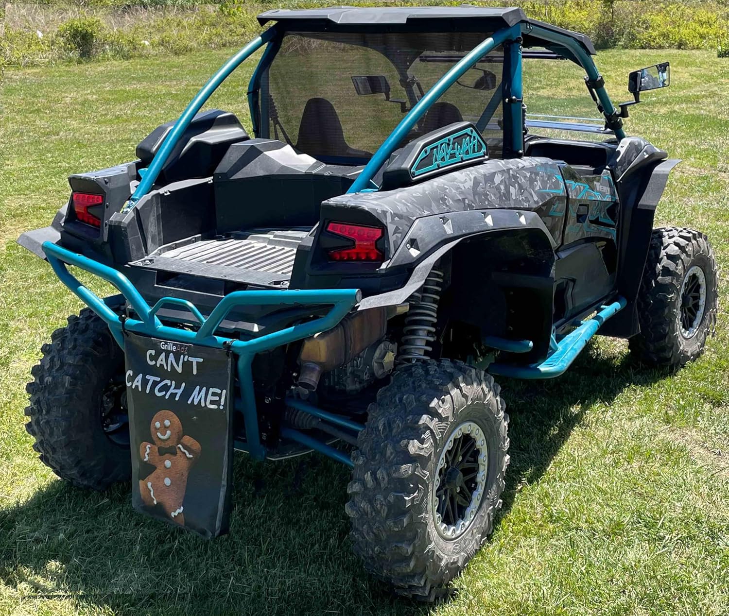KRX-2 Premium Black Rear Window Mesh Dust Screen fits Kawasaki KRX (2 seater models only) by GrilleAdz