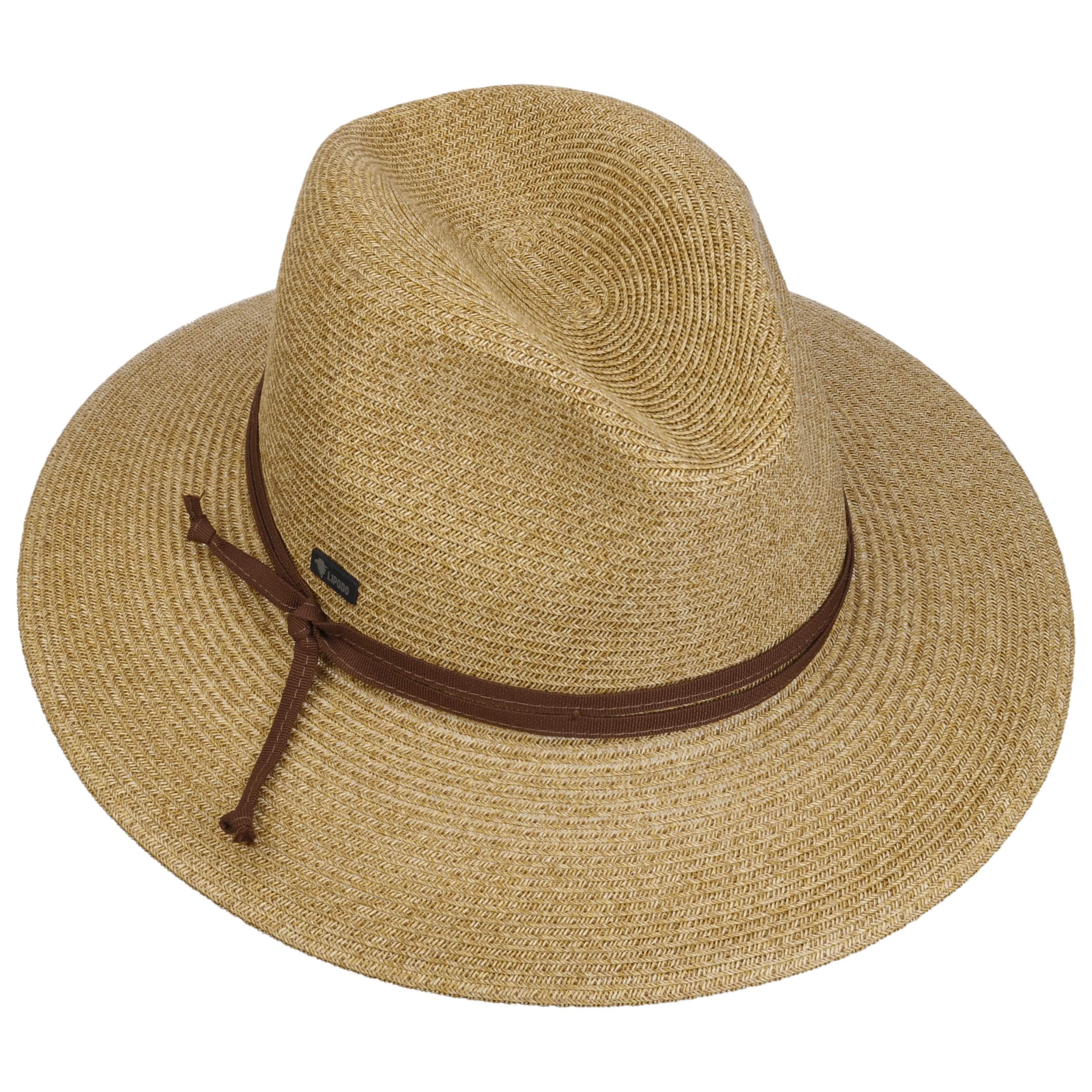 Lipodo Dimena Traveller Strohhut Made in Italy Herren Damen Sommer Winter