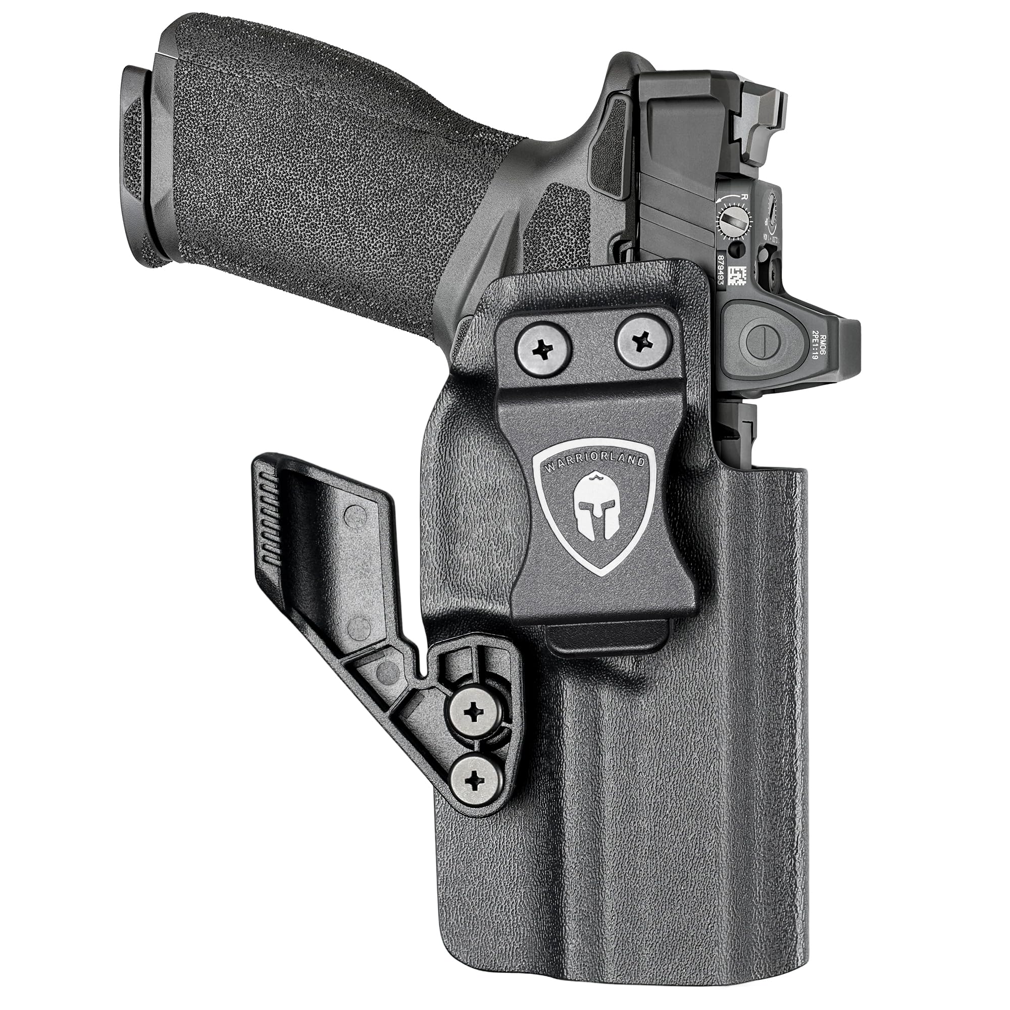 WARRIORLAND IWB Kydex Holster Optic Cut &Claw, Select Fit Glock 17/19/ 19X/ 43X/ 26/MOS, P365/P365X/ P365XL/ P320, Hellcat Pro/Echelon/Hellcat, Bodyguard 2.0, G2C/G3C, Shield Plus/EZ, M&P 9/.40 &More