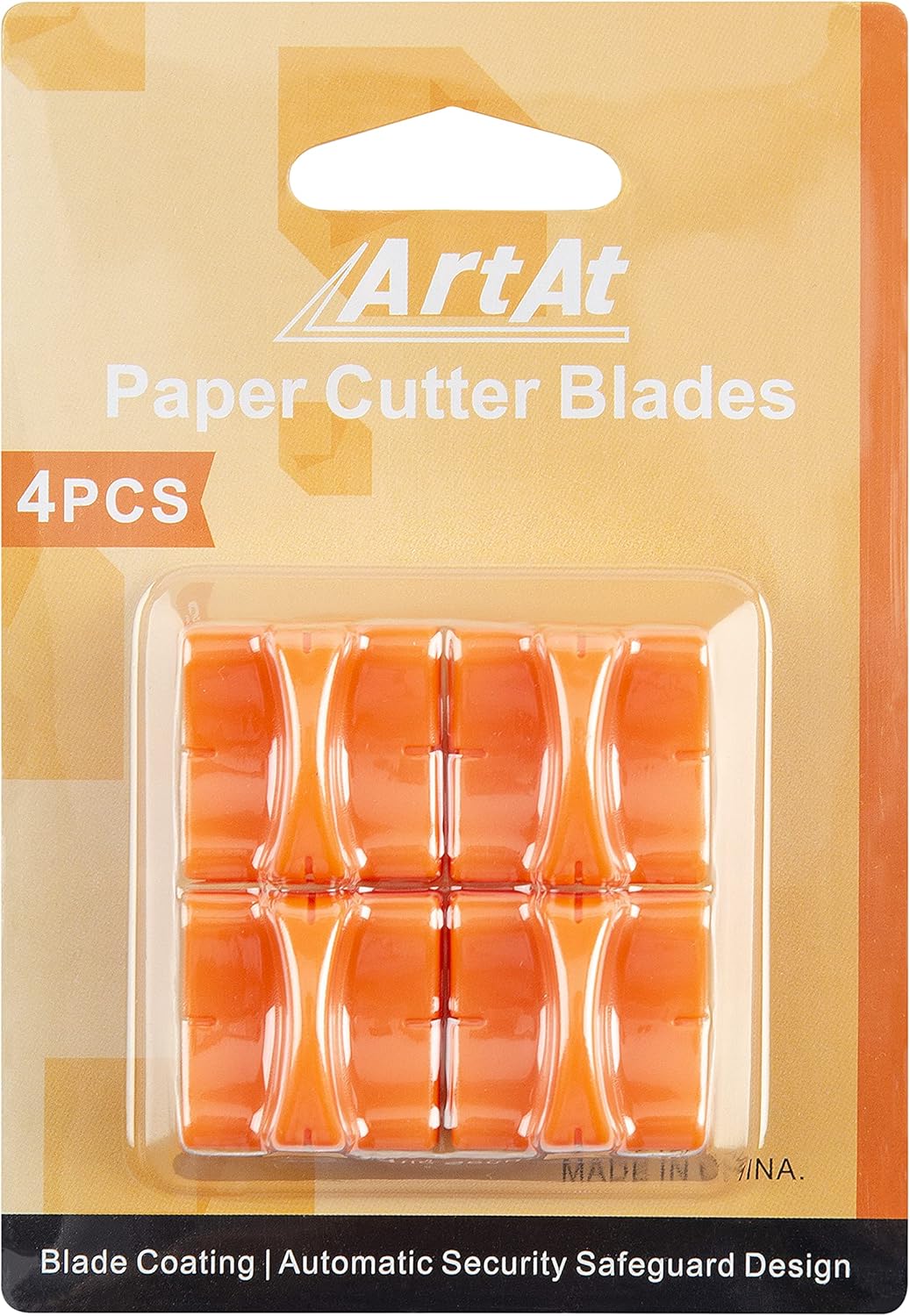 ArtAt Paper Cutter Replacement Blades: A4 Paper Trimmer Replacement Blade Refill with Automatic Security Safeguard (4 Pack) : Office Products