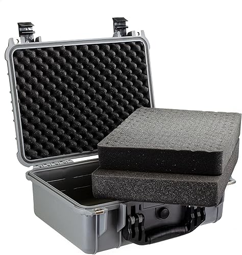 Miniatura 7 de Eylar Tactical Hard Gun Case Water & Shock Proof con espuma 16 pulgadas 13 pulgadas 6.87 pulgadas