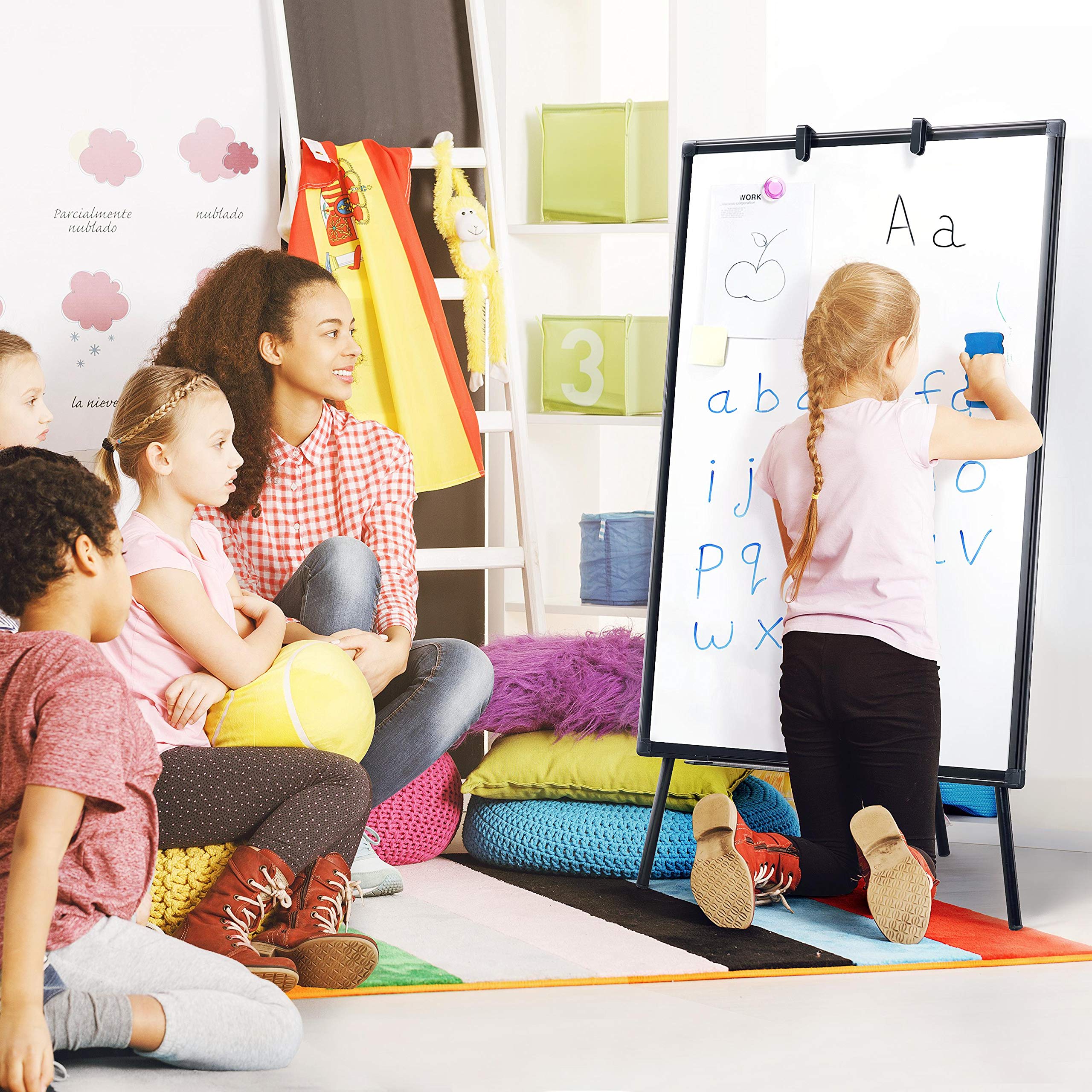 Yaheetech Tripod Whiteboard 36 x 24 Dry Erase Board, Portable