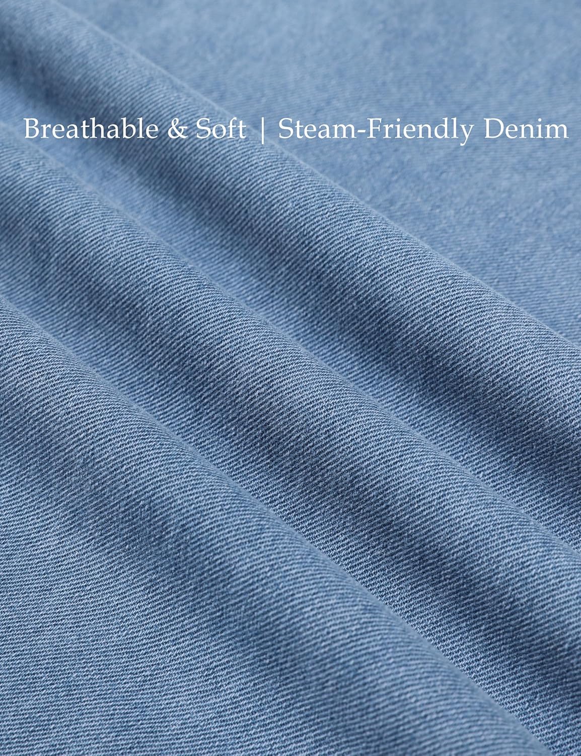 Dqbeng Womens Ruffle Hem Wide Leg Jeans Mid Rise Baggy Cropped Denim Pants with Pockets - Image 5