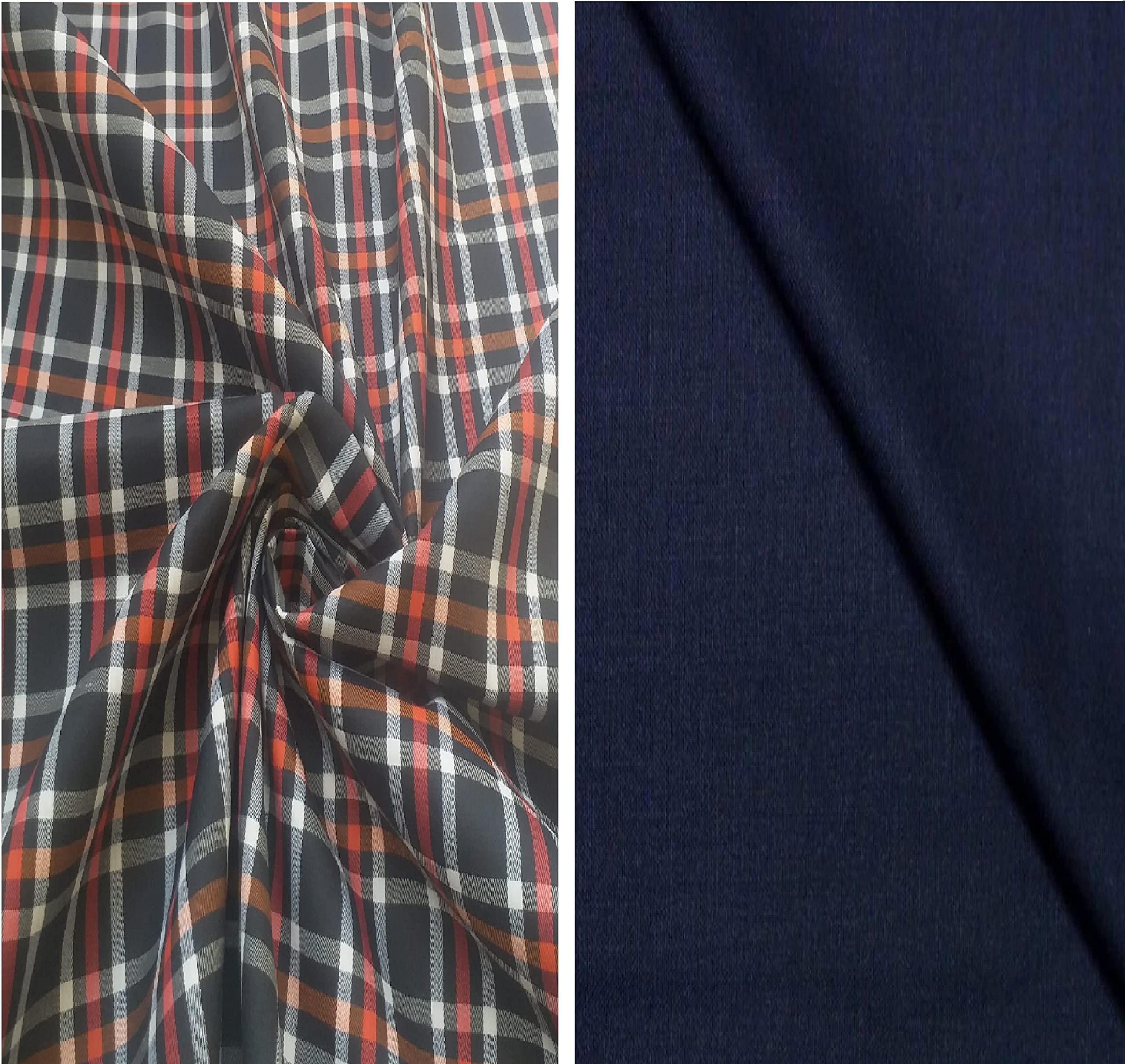 Pri & Su CottLinns Combo of Cotton Checkered Shirt 500038 & Trouser 90004-image-43