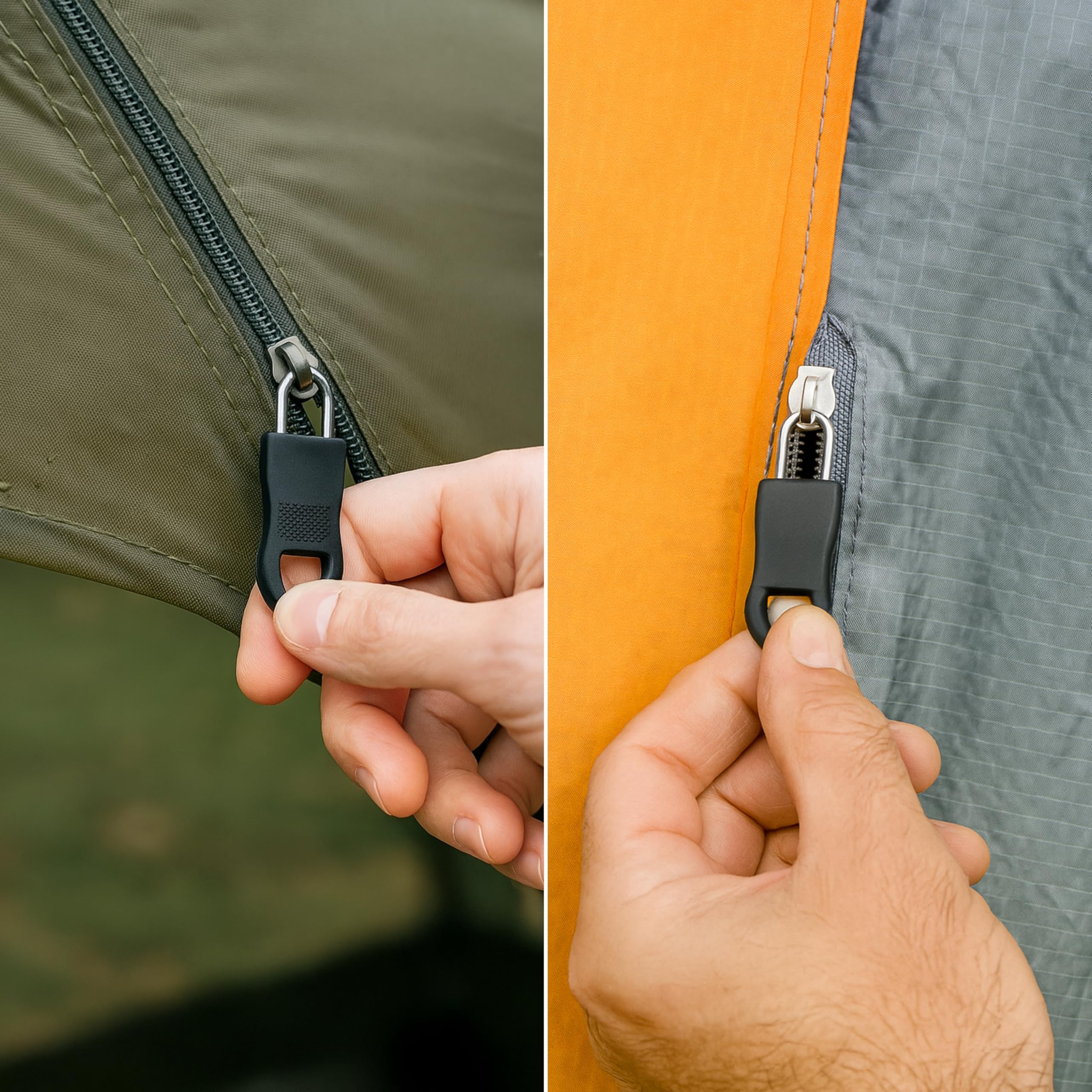 CALLARON 4pezzi Tirazip Per Cerniere Da Accessori Per Riparazione Di Borse e Zaini Cursori Per Cerniere Testine Per