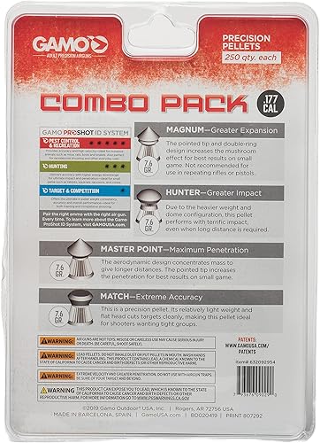 Miniatura 6 de Gamo 6110067954 Raptor Whisper Air Rifle .177 Cal y 632092954 Paquete combinado de pellets de rifle de aire, calibre 177, cantidad 1000 (Magnum,