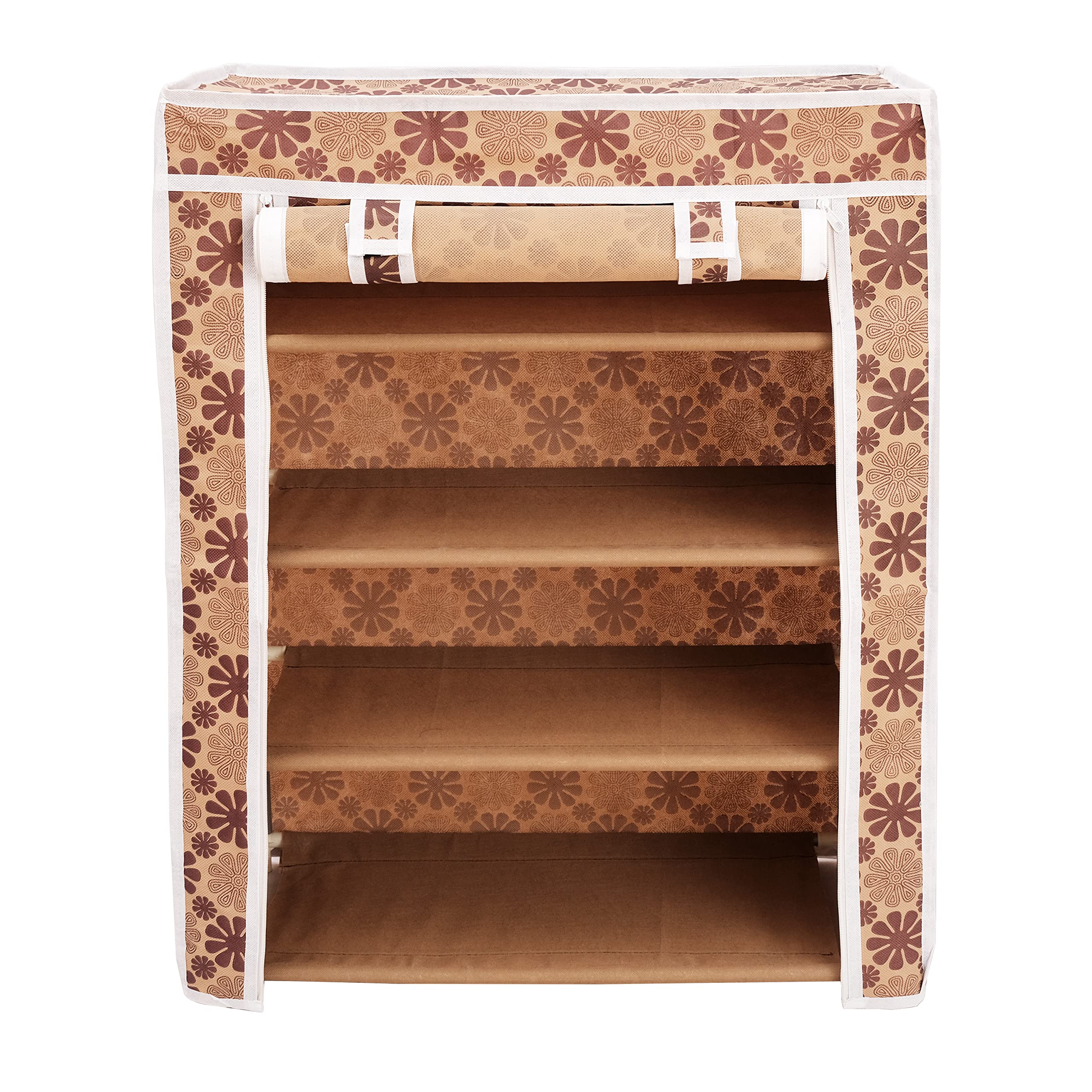 Ebee Metal 4 Shelves Cloth Cabinet (Beige) (B0C5QWQ3ZZ) Amazon Price History, Amazon Price Tracker