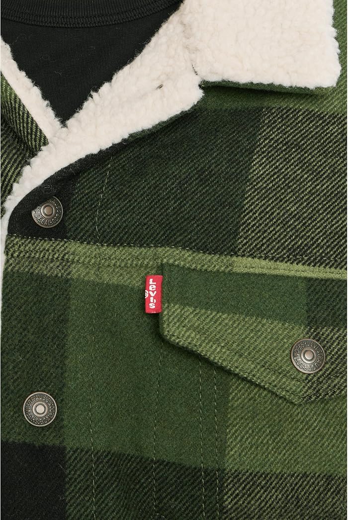 Мужские Levi's® Relaxed Fit Plaid Trucker — фото 2