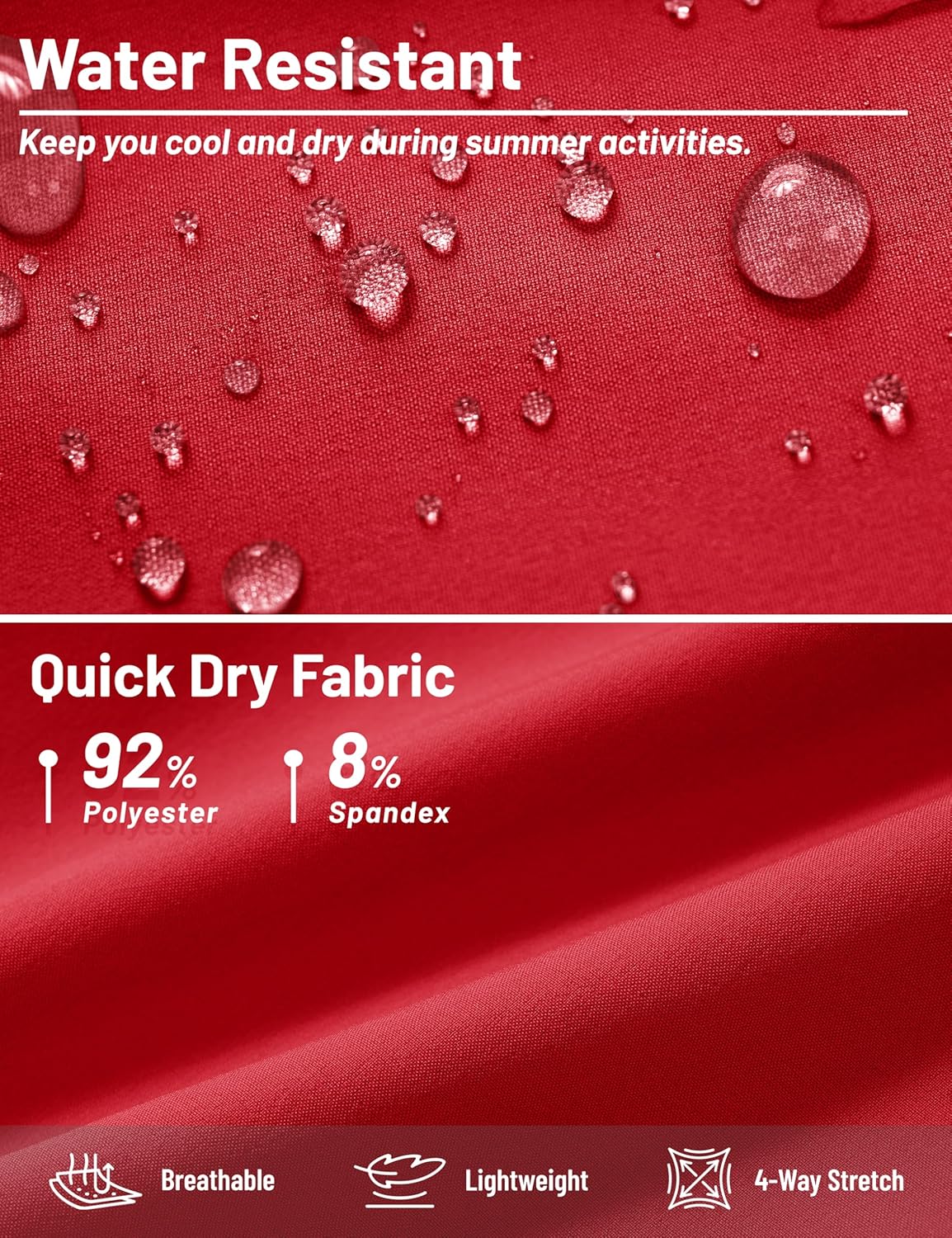 TACVASEN Women's 5" Hiking Cargo Shorts Lightweight UPF 50+ Quick Dry Athletic Shorts with Pockets Golf Outdoor Summer - Image 6