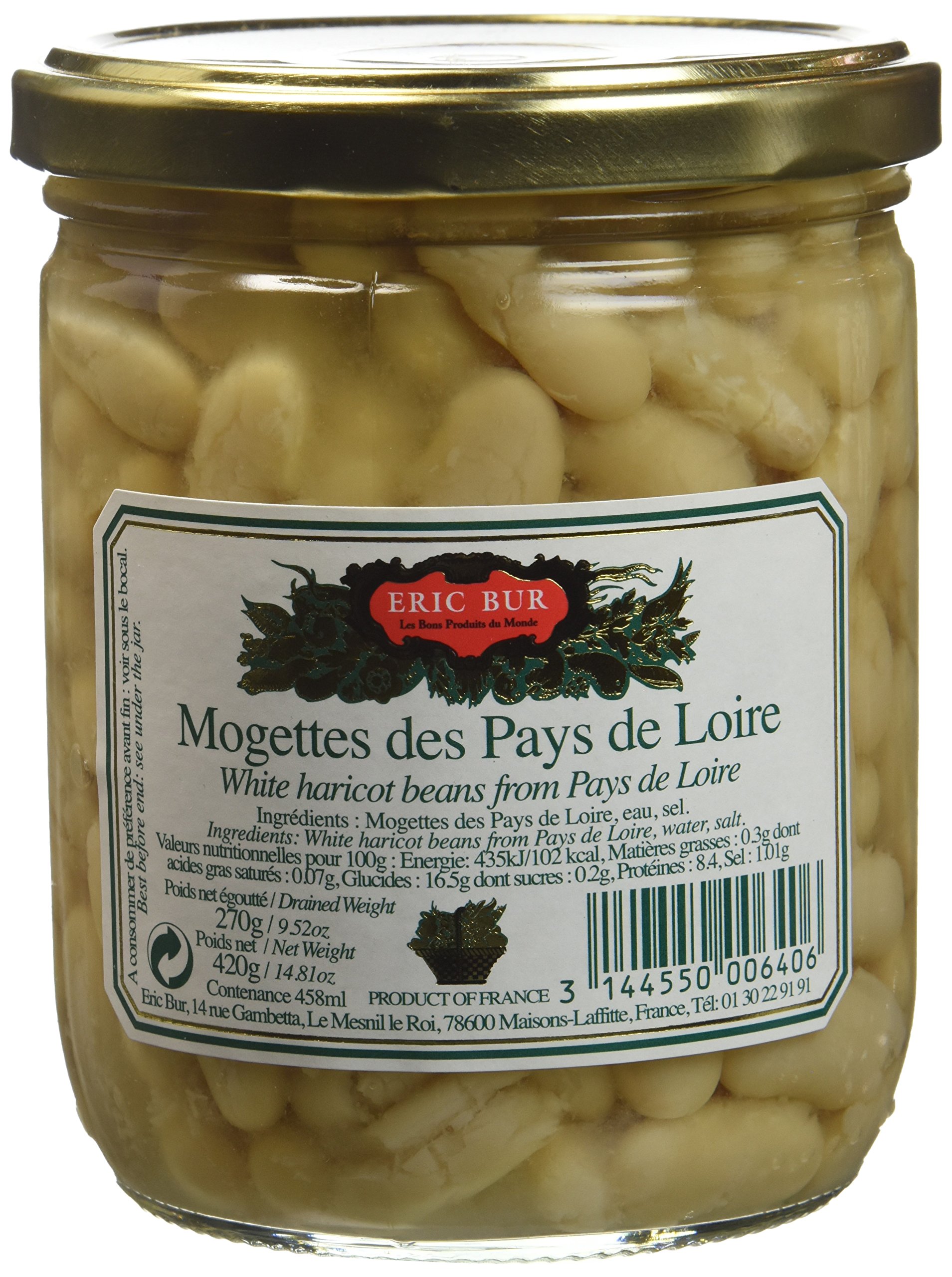 ERIC BUR Mogettes du Pays de la Loire 420 g - Lot de 3