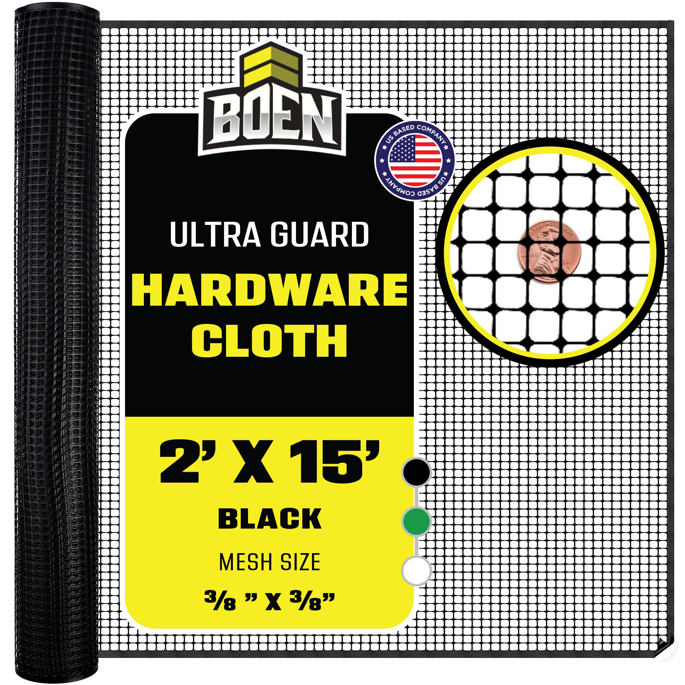 BOEN Plastic Mesh Hardware Netting 2x15ft