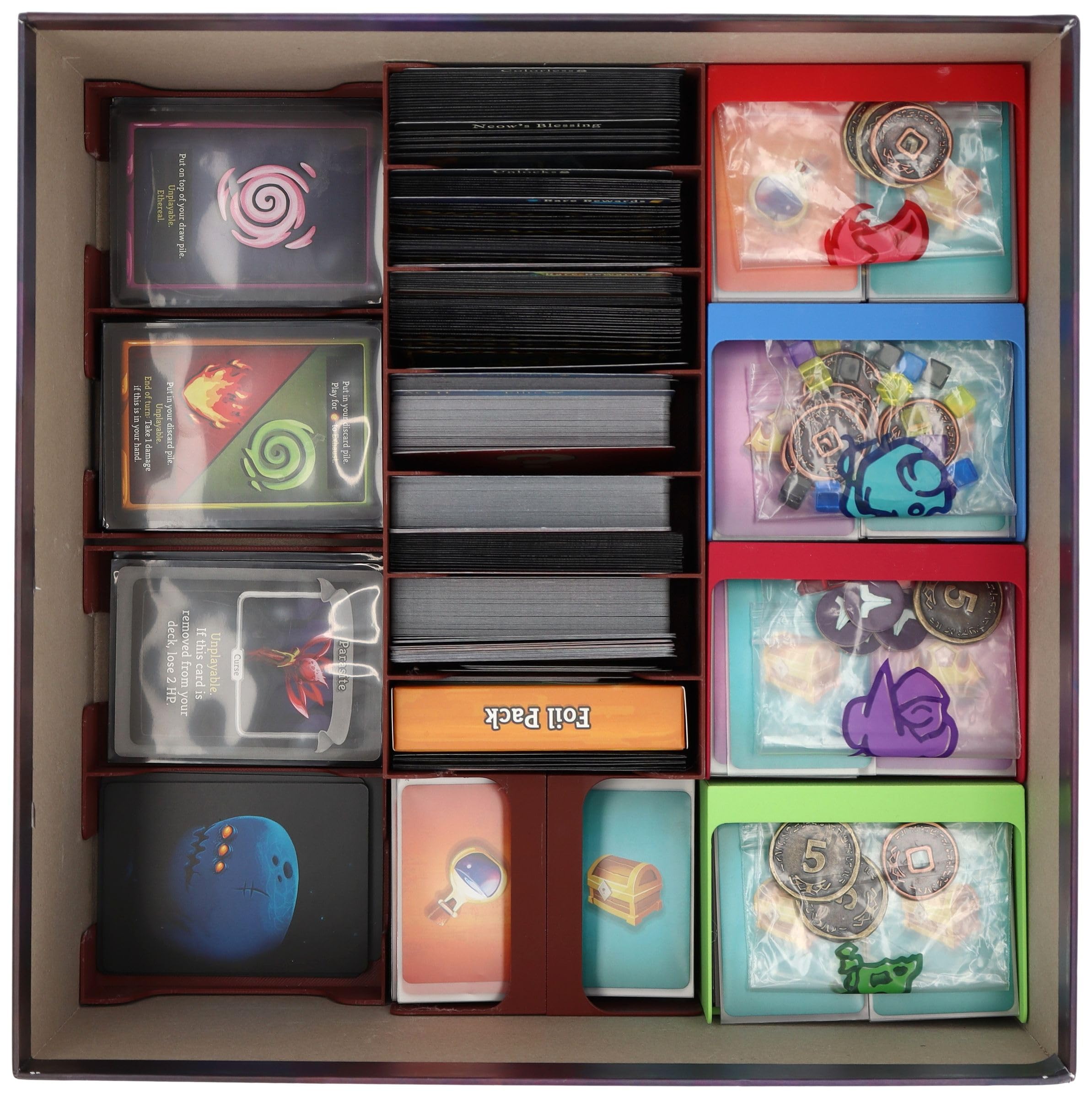Feldherr Organizer kompatybilny z Slay The Spire: Gra planszowa - Wkładka do pudełka z grą planszową Collector's Edition - Łatwiejsze sortowanie - Szybsza konfiguracja gry - Lepsze wrażenia z gry