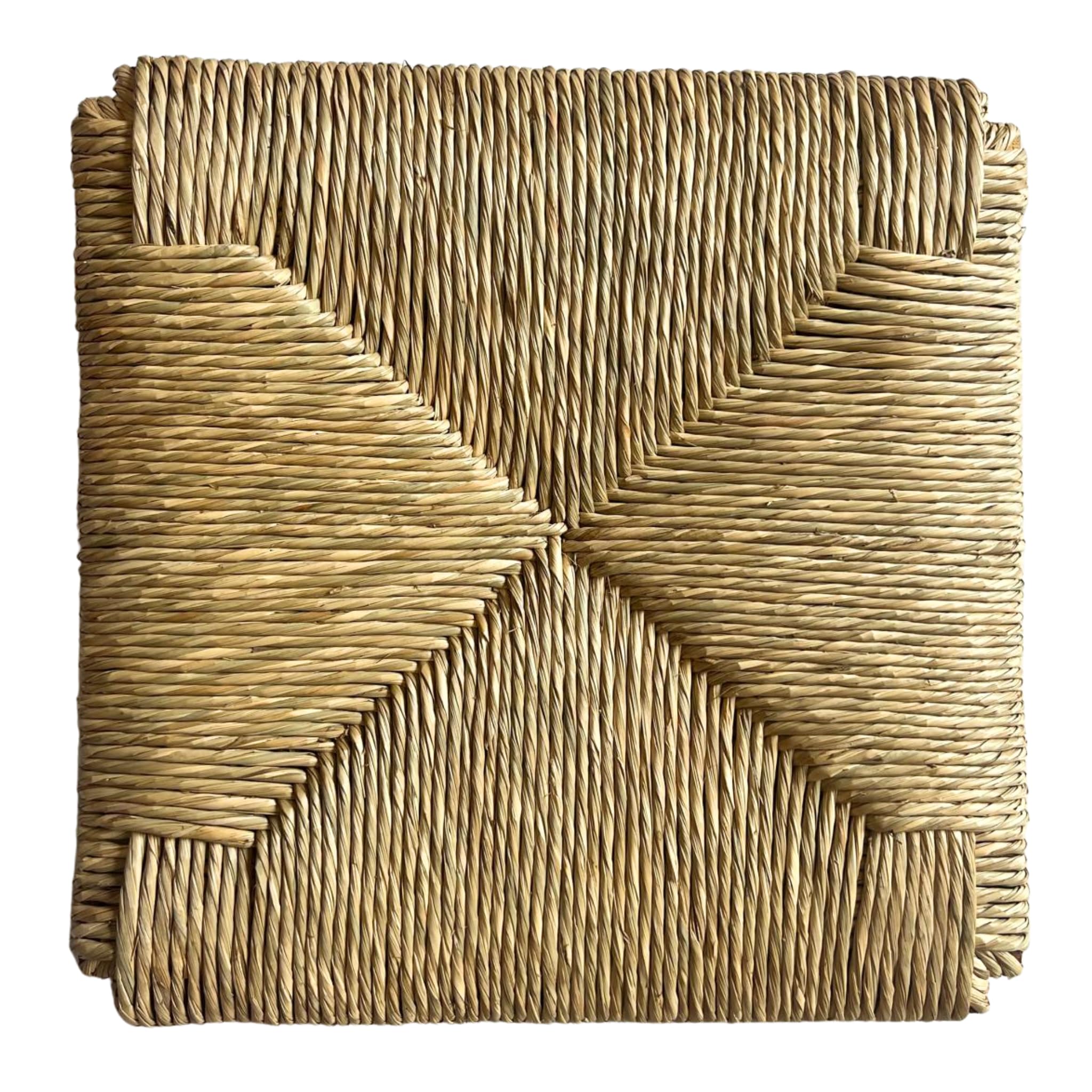 Set da 6 Sedute in paglia 37x37cm con ANGOLI, mod. 998 - SIGFRIDO, Sedile di ricambio per sedie rustiche da casa e ristoranti, Fondo, Telaio, Sedile resistente e robusto (6)