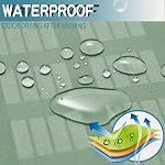 Conbo Mio Hotel Style Fabric Shower Curtain with Snap in Liner for Bathroom Machine Washable Waterproof Repellent Shower Curtain (Check-sage Green,71W x 74H)