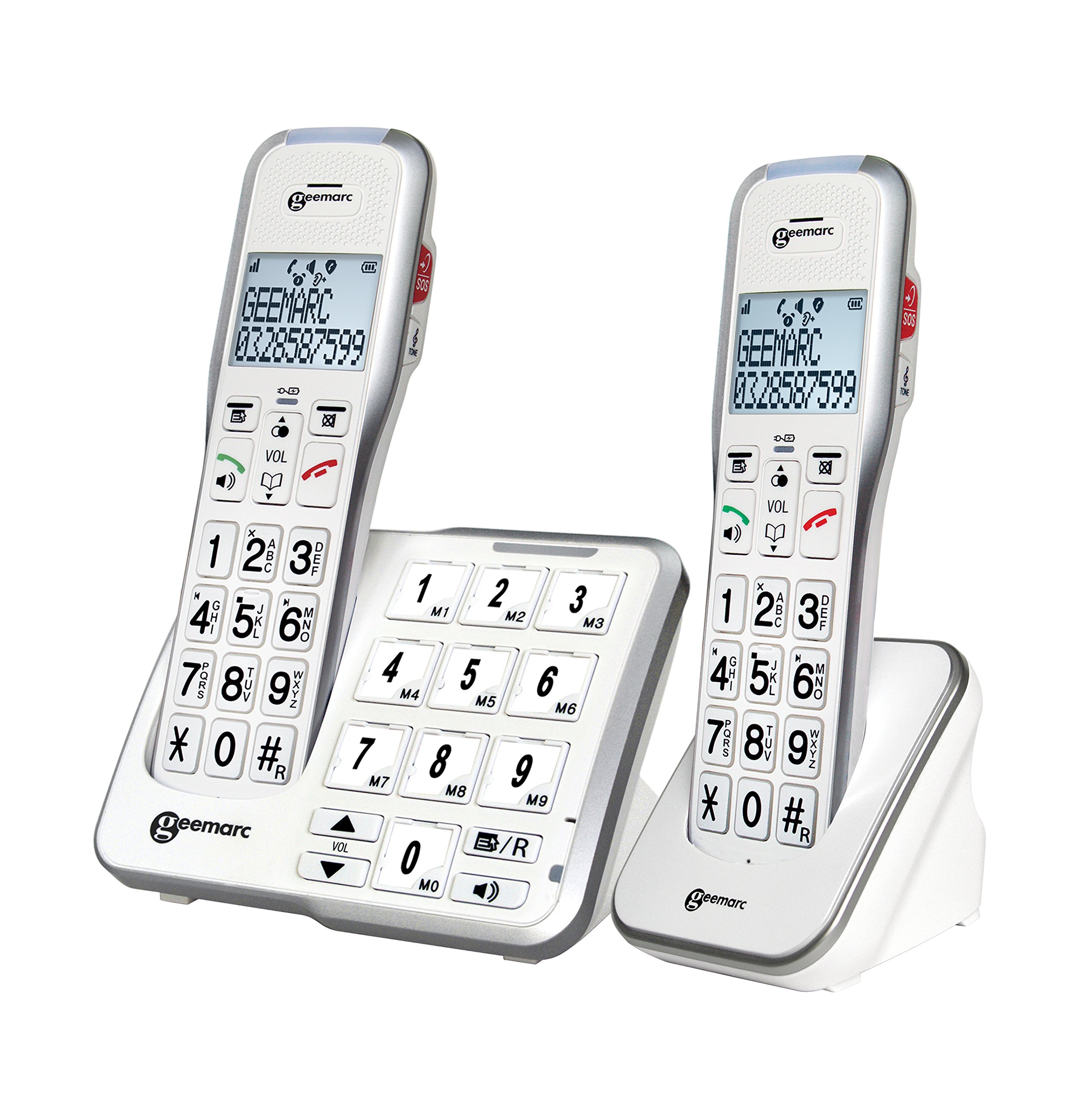 Buy Geemarc Amplidect 595 Photo Twin Loud Cordless Home Phone Set