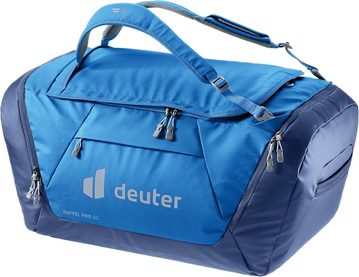 Deuter Duffel Pro 90, bolso de viaje resistente al agua, 90 litros - Neptune-Nightblue