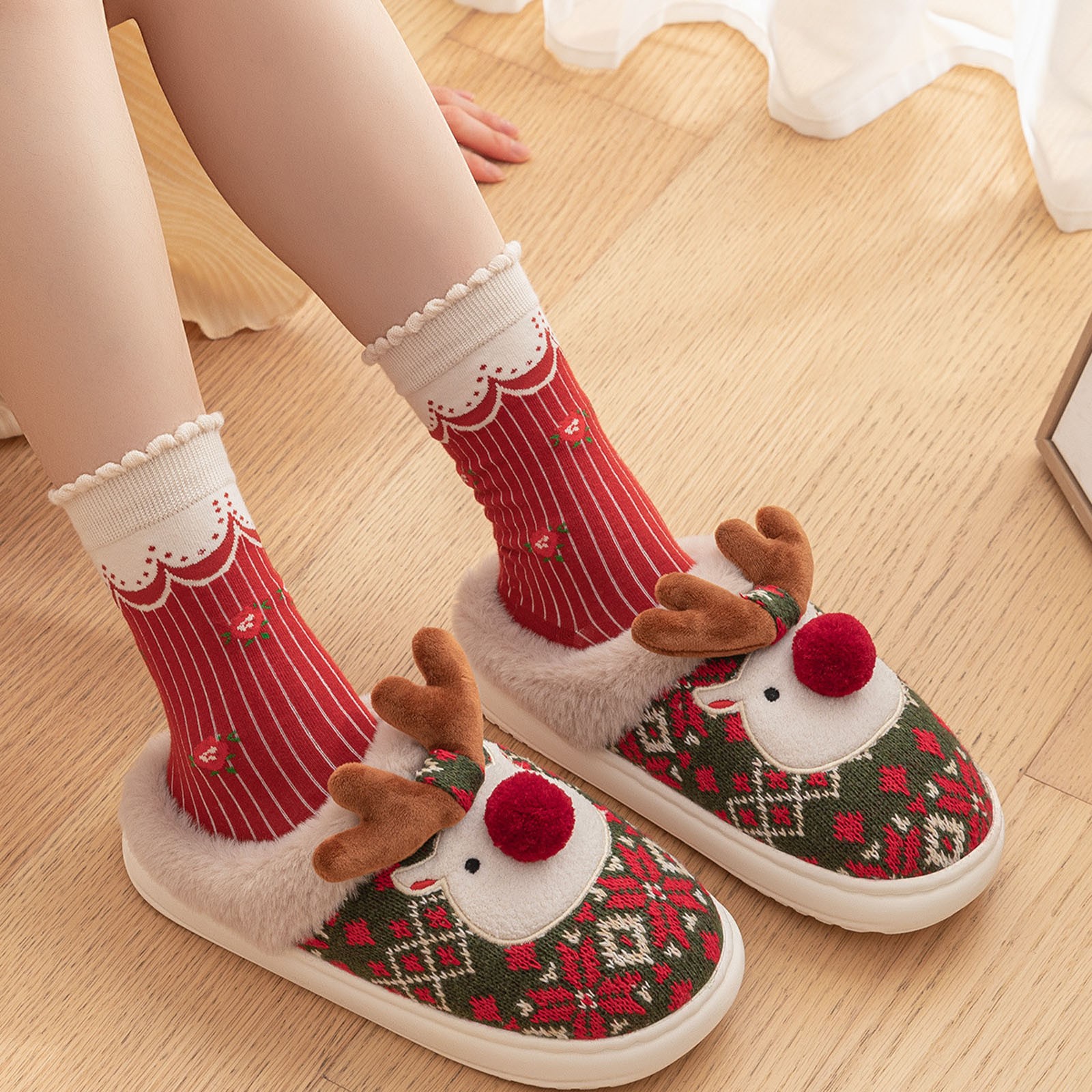 Pantofole Morbide Da Donna London Shoe Co. – Mules Soffici In Pelliccia Sintetica, Regalo Di Natale Perfetto (Grigio, Taglie 3-8 UK)