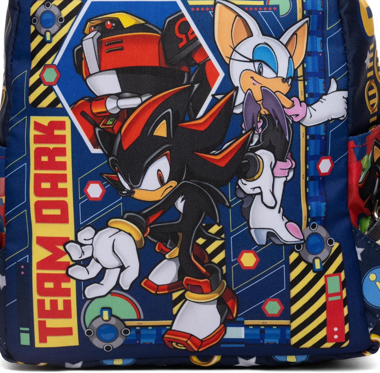 Sega Sonic Shadow Team Dark 13" Deluxe Nylon Mini Backpack - Image 6
