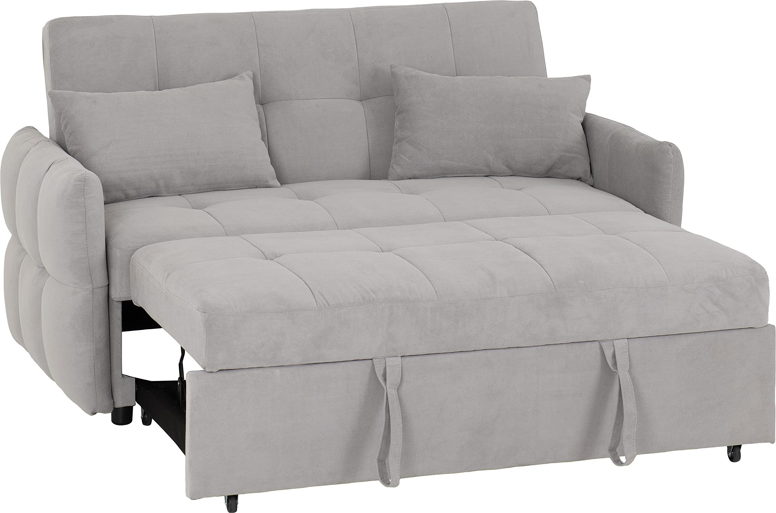 Seconique Unisex Grey Chelsea Sofa Bed In