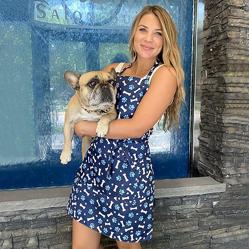 Miniatura 5 de Plum Hill Delantal impermeable de la preparación del perro, ropa del peluquero, batas del lavado del animal doméstico