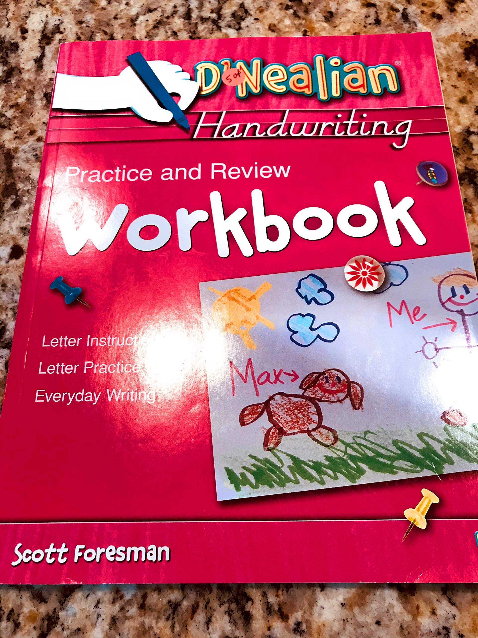 Pearson Scott Foresman Dnealian Handwriting 1993 Practice and Review Workbook Grade K Paperback – Big Book, 17 March 1998