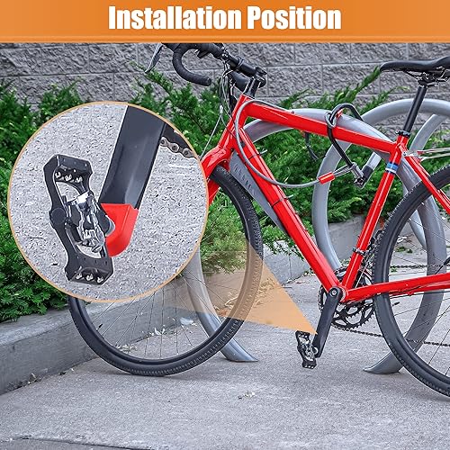 Miniatura 4 de X AUTOHAUX 2 piezas de silicona para bicicleta, protector de manivela para bicicleta de montaña, funda de gel, protección para brazo de manivela
