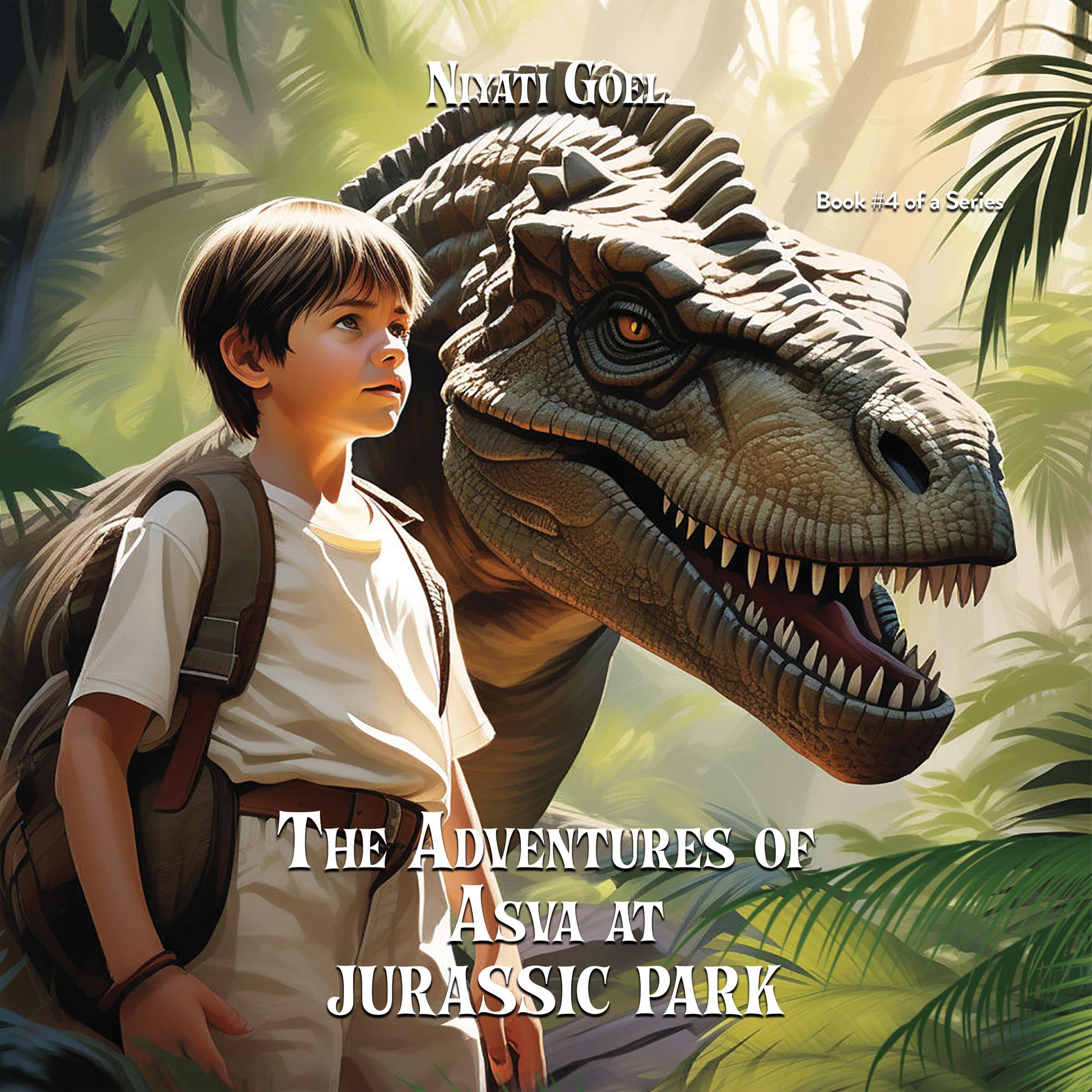 Cover art for The Adventures of Asva at Jurassic Park