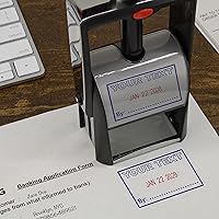 Vista 2 de MaxMark Sello de fecha autoentintado resistente con frase aprobada - Tinta negra