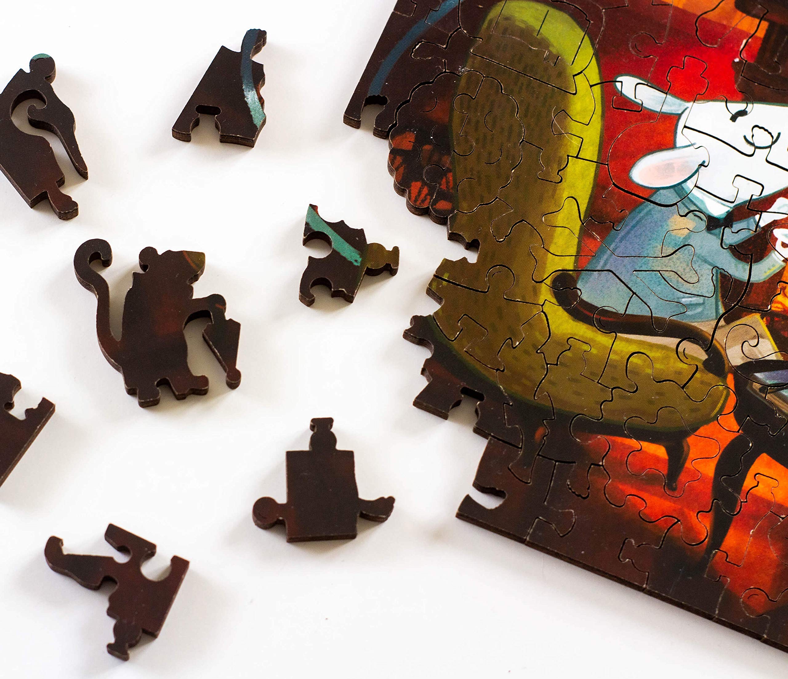 DAVICI | Puzzle Legno | E6 - Elementary, Watson | 150 pezzi | Intrattenimento Adulti e Bambini | Sfida Mentale | Pezzi Forme Uniche | Disegni Incredibili | Pizzo Decorazione | Regalo |