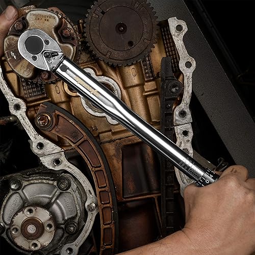 Miniatura 26 de EPAuto - Llave dinamométrica clic de 1/2 pulgada, 10-150 pies/libras, 13.6-203.5 N/m