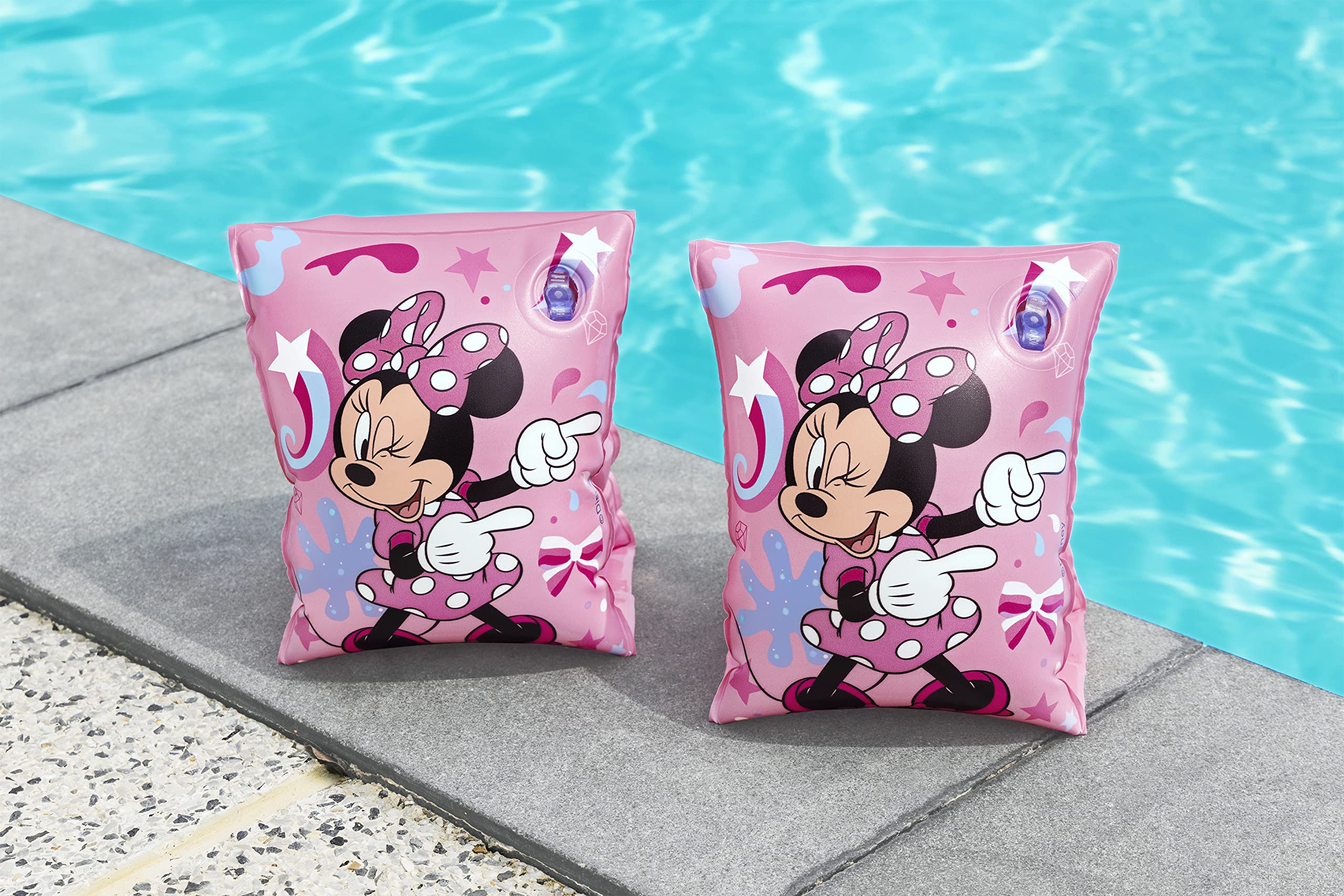 Manguitos hinchables Minnie Junior 23 x 15cm/9" x 6", para niños de 3 a 6 años