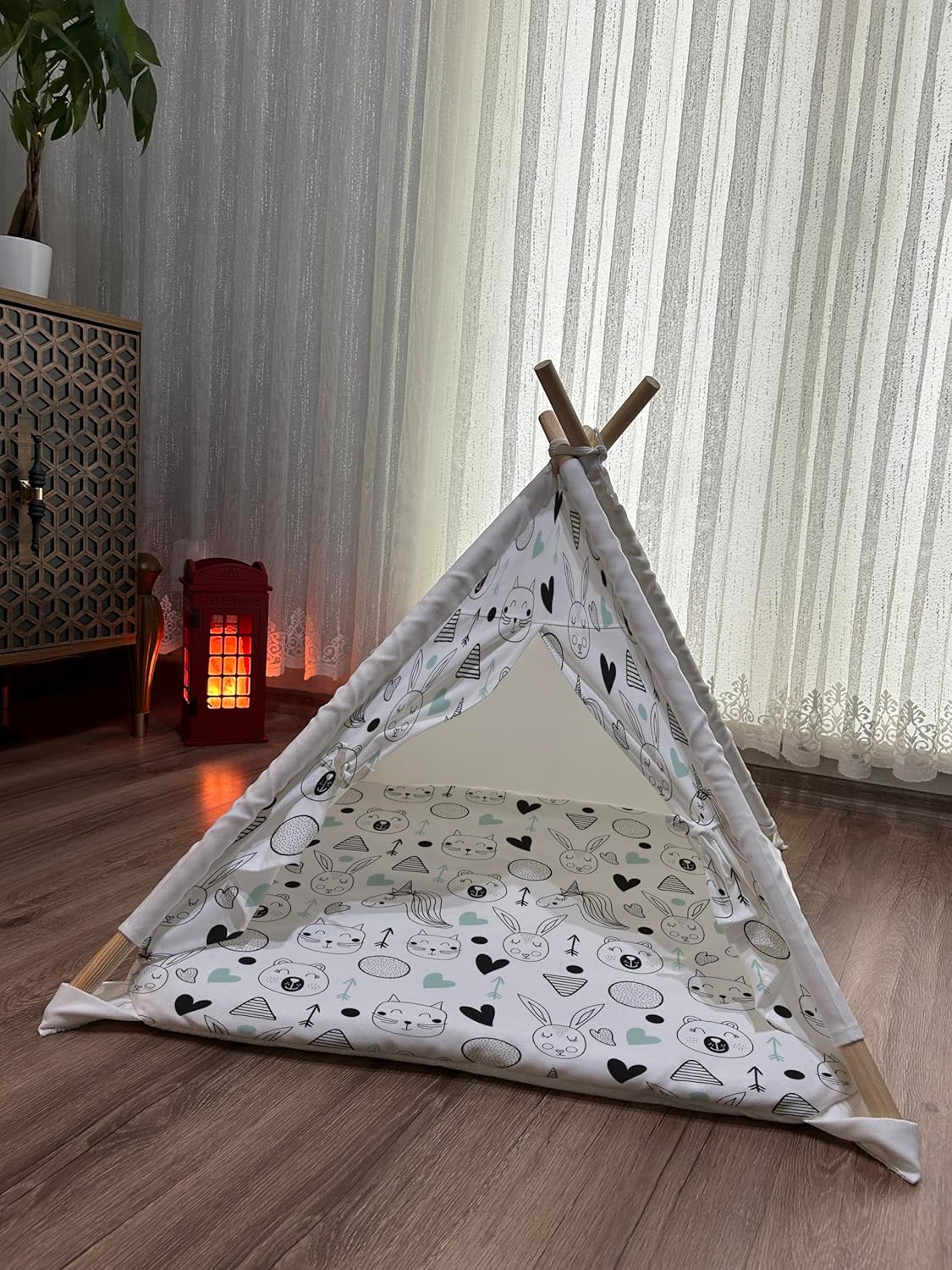 Pet Tent, pet Teepee, cat Teepee, Dog Teepee, cat House, Dog House, Teepee for Pets 5