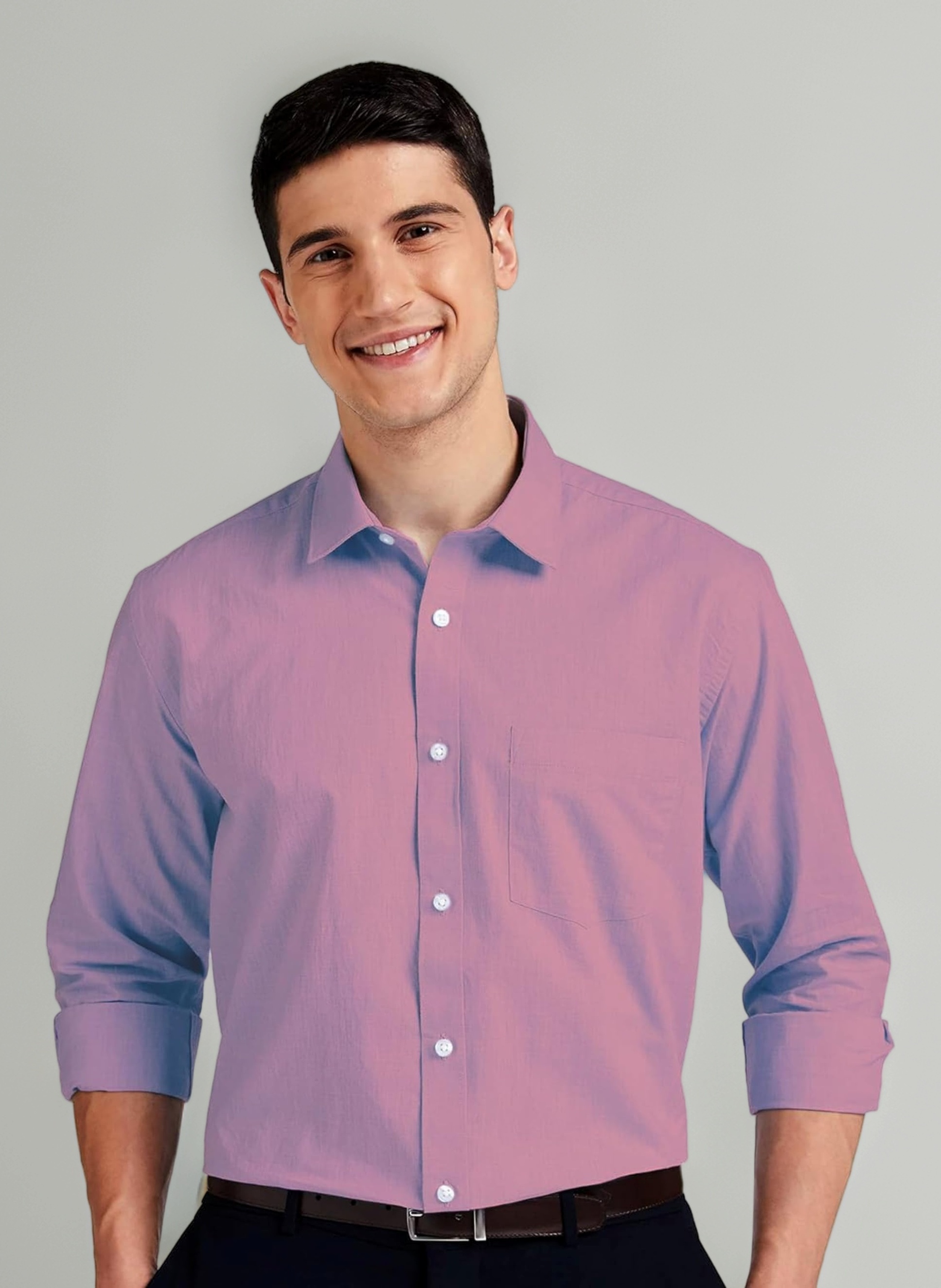 CB-COLEBROOK Cotton Casual Shirts for Men's | Men Stylish Shirt | Men's Regular Fit | Men Formal Lightweight Button Down Shirts | Men's Solid Slim Fit | Men Summer Tops with Pocket Shirts