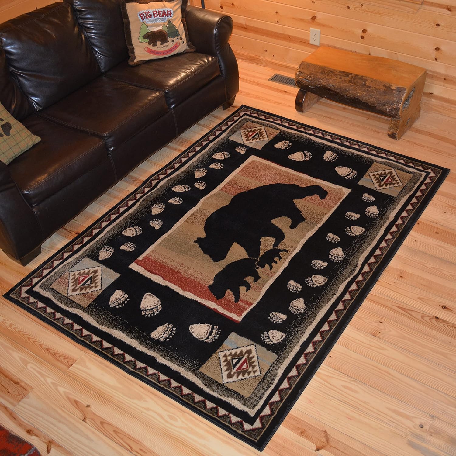 Mayberry Rug HS7783 2'3"x3'3" Take the Lead Black Area Rug