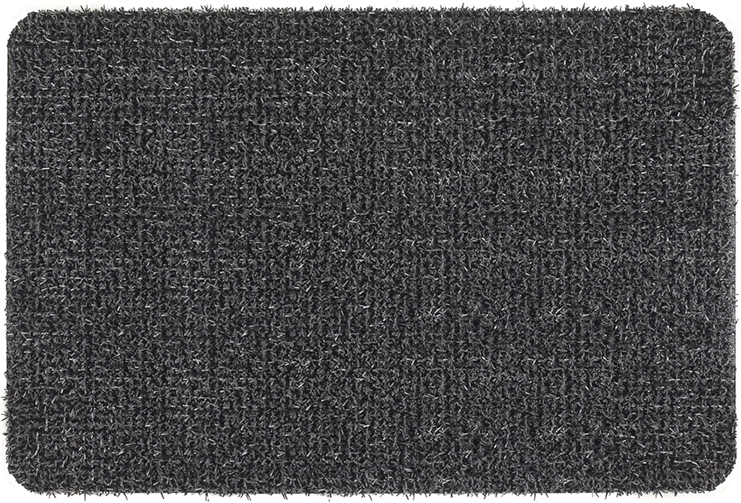 GrassWorx Clean Machine Flair Doormat, 24" x 36", Flint (10372032)