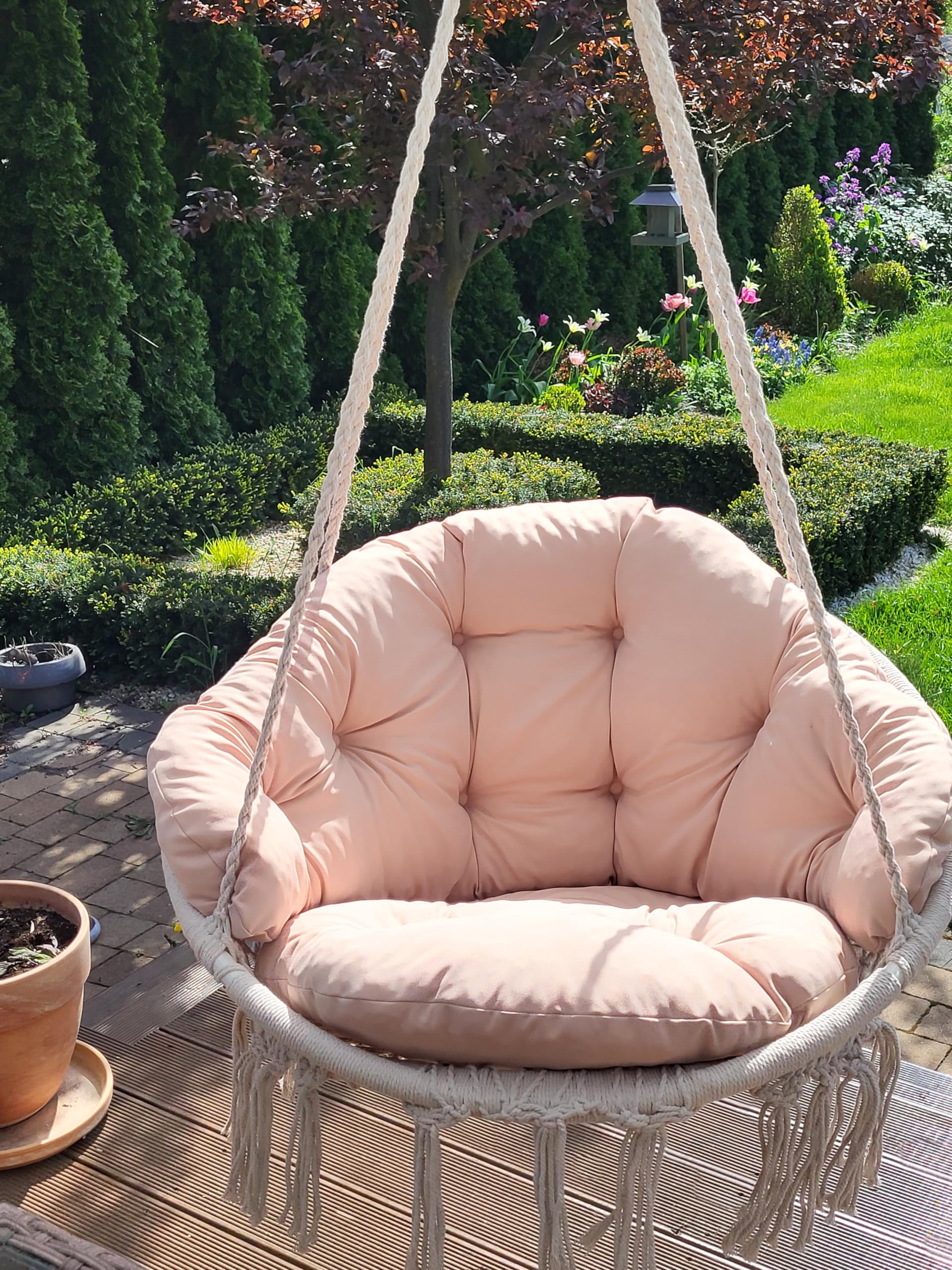 Hängeschaukel Kissen für Hängeschaukel Schaukelauflagen Hängenest BEIGE