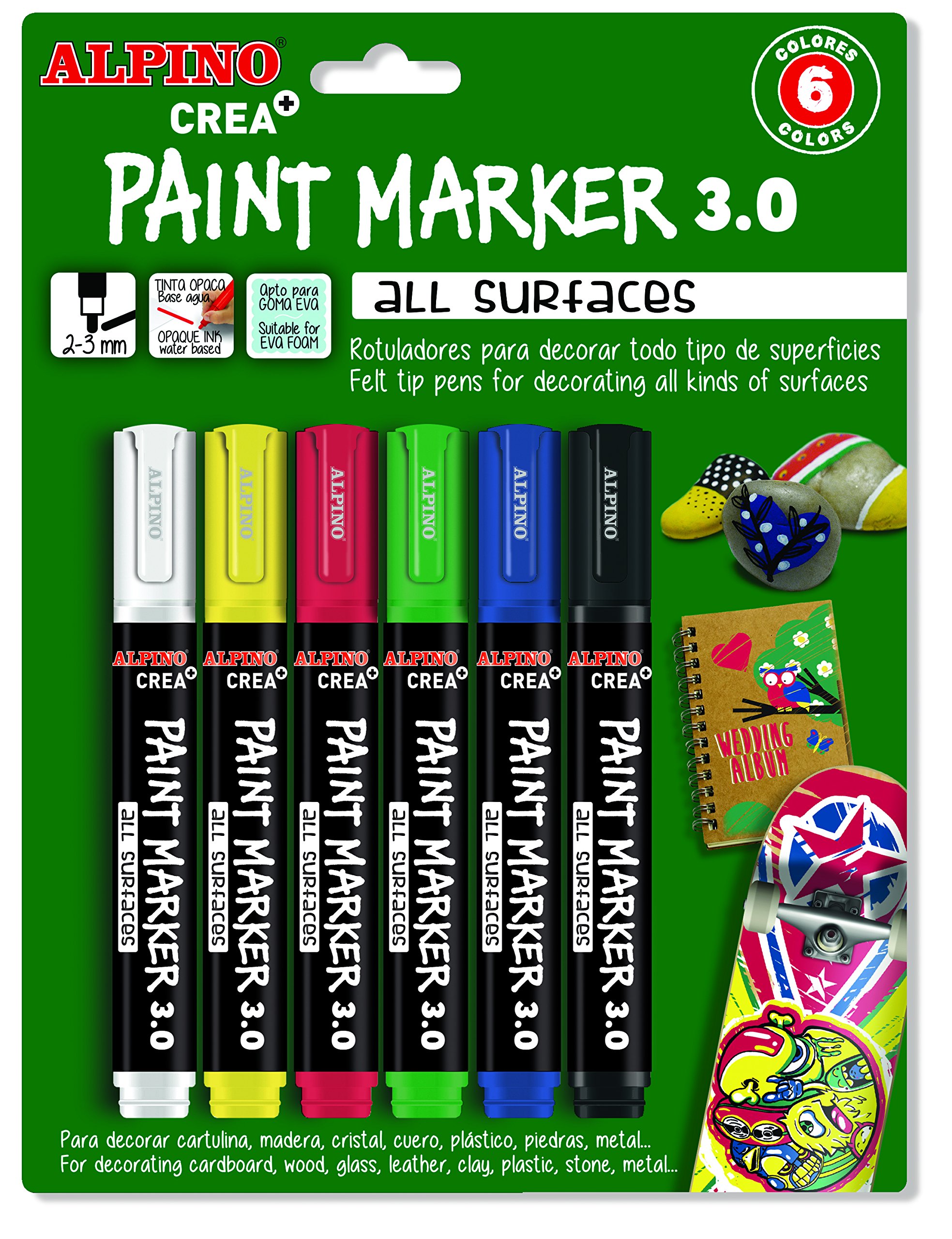 Alpino ar00166 – blister z 6 markerami