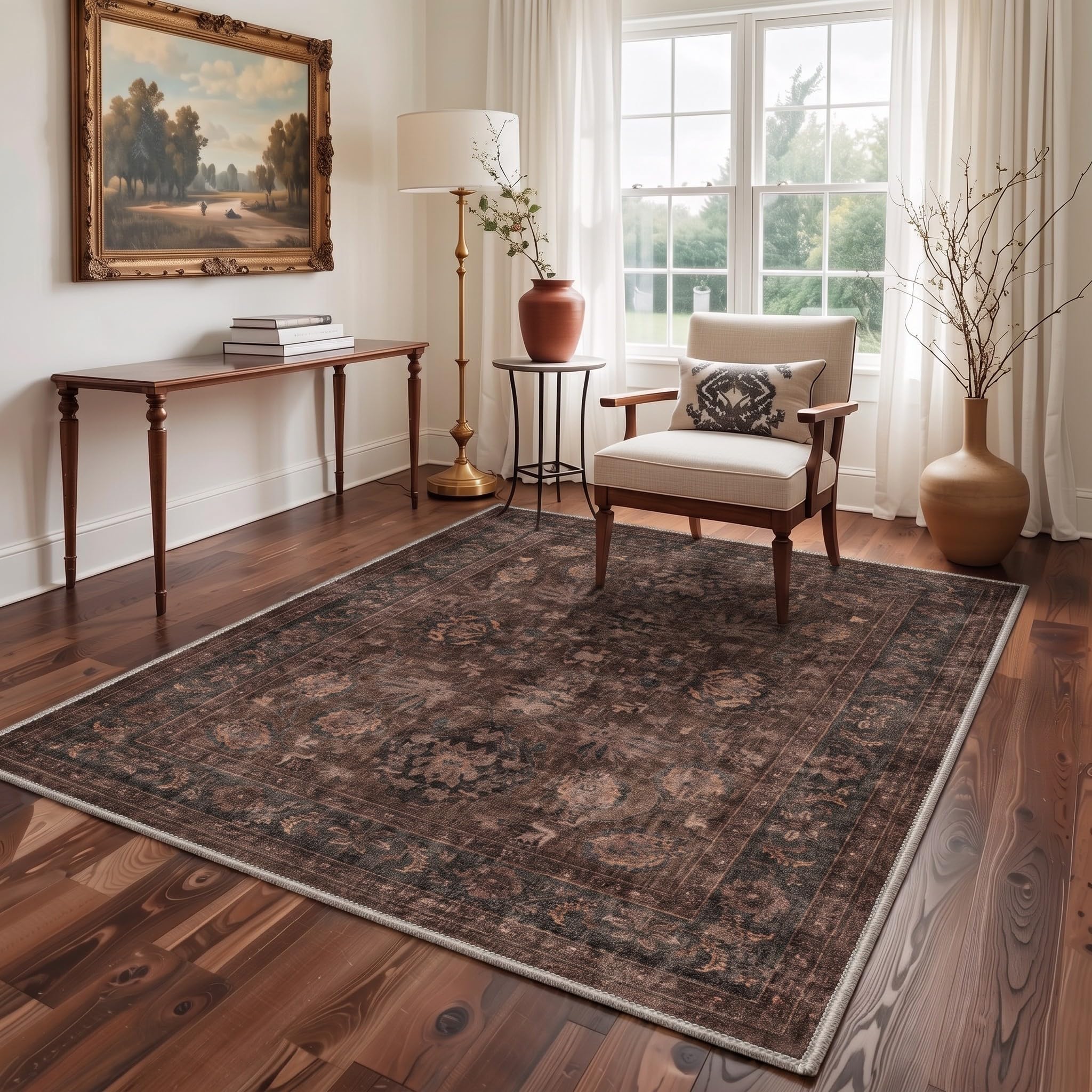 GENIMO Washable Rug Vintage Classic Oriental 120x170cm Kitchen