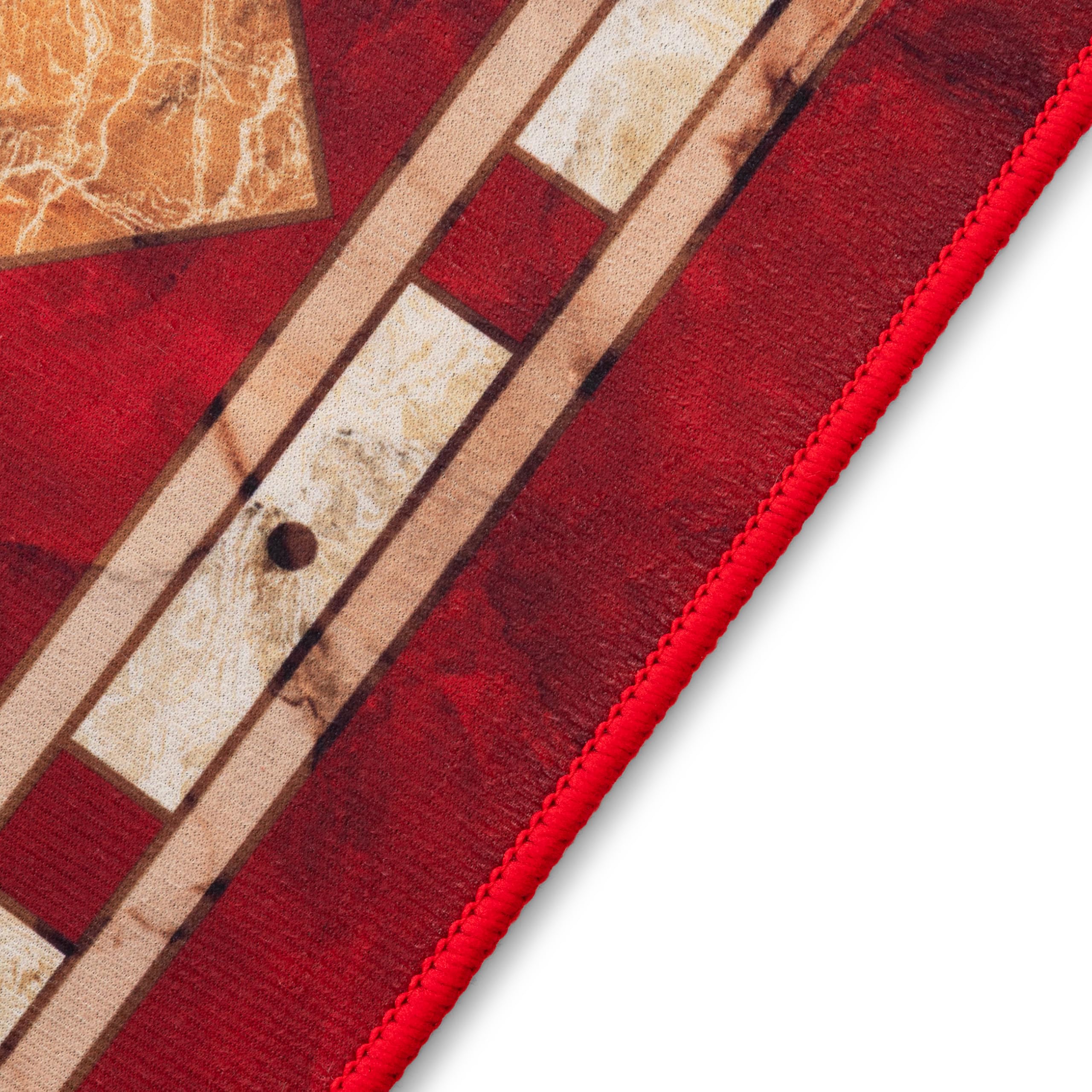 TAPISO Nora Teppich Creme Rot Kassisch Rahmen Wohnzimmer 160 x 230 cm